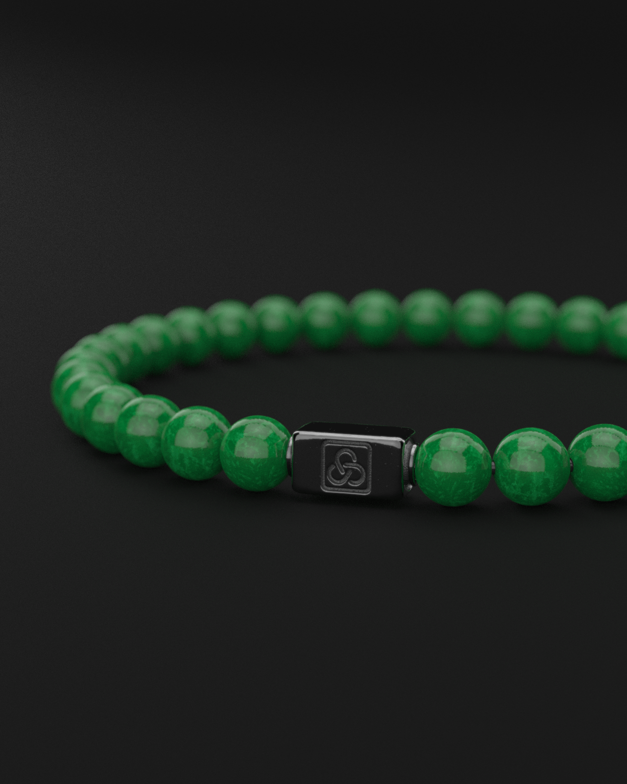 Emerald Jade Bracelet 6mm | Essential