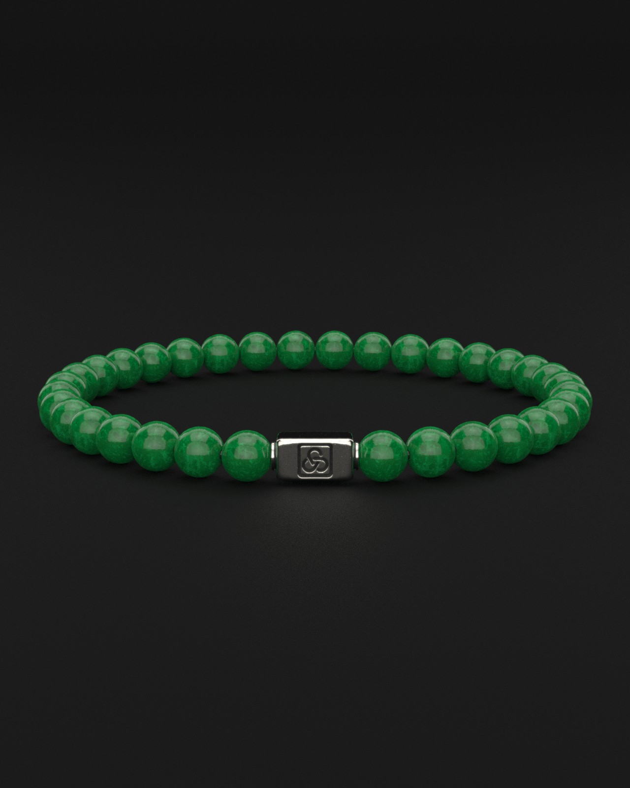 Emerald Jade Bracelet 6mm | Essential