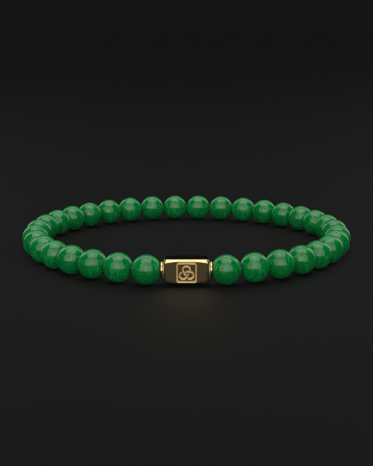 Emerald Jade Bracelet 6mm | Essential