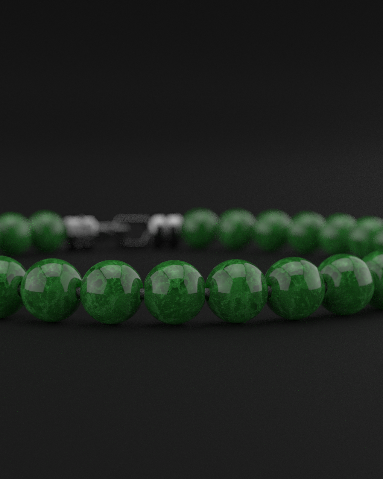 Emerald Jade Bracelet 6mm | VERTEX