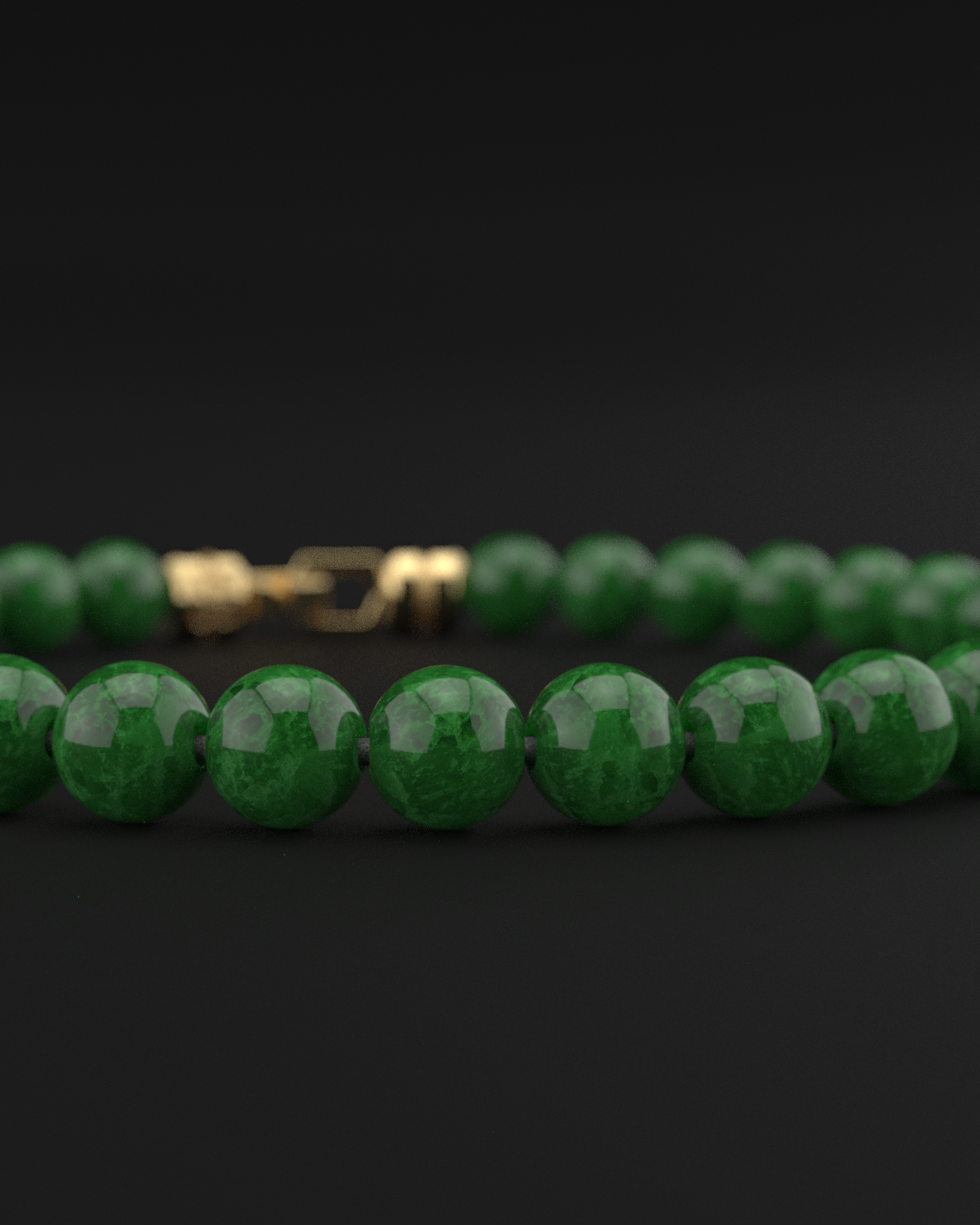 Emerald Jade Bracelet 6mm | VERTEX