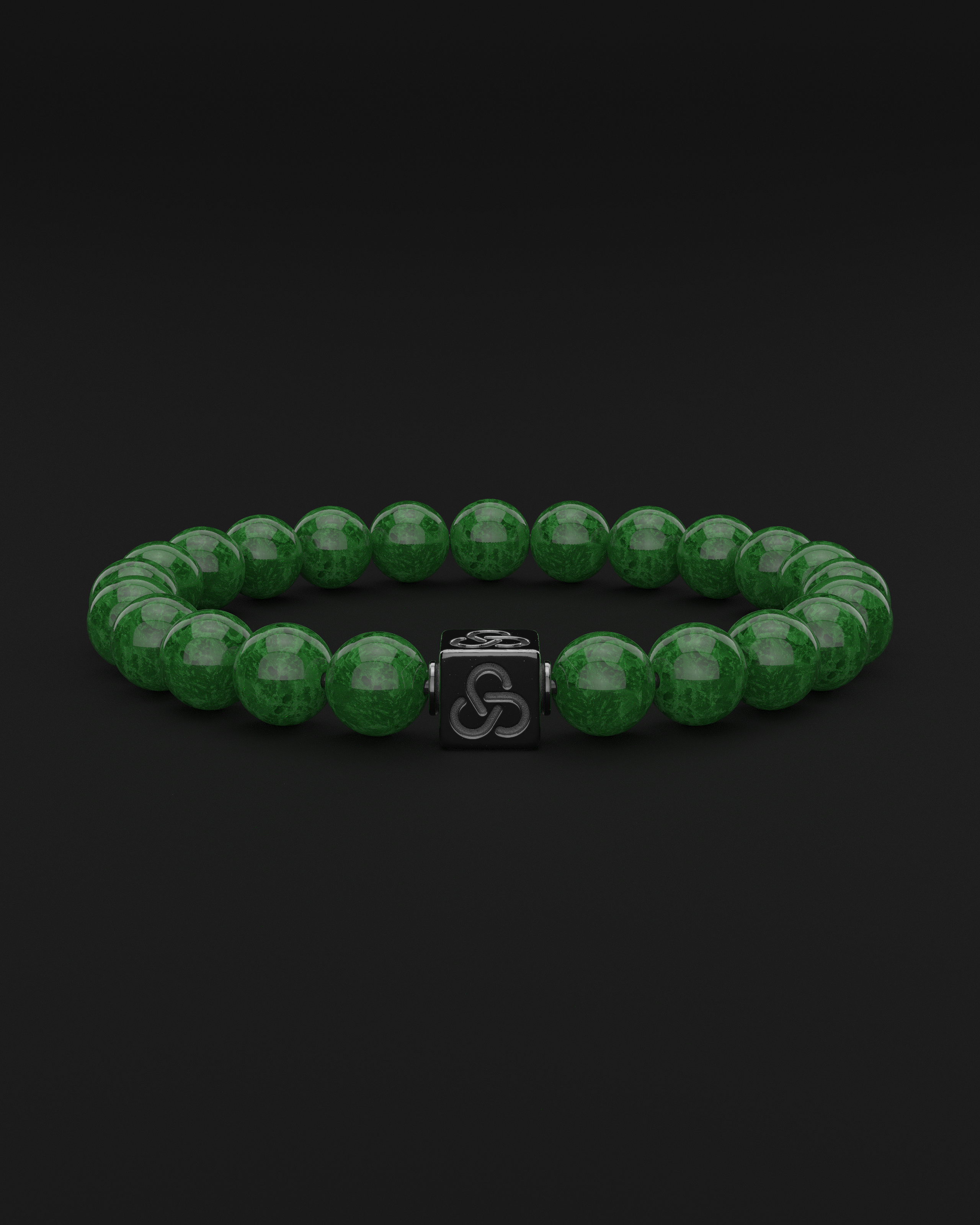 Emerald Jade Bracelet 8mm | Essential