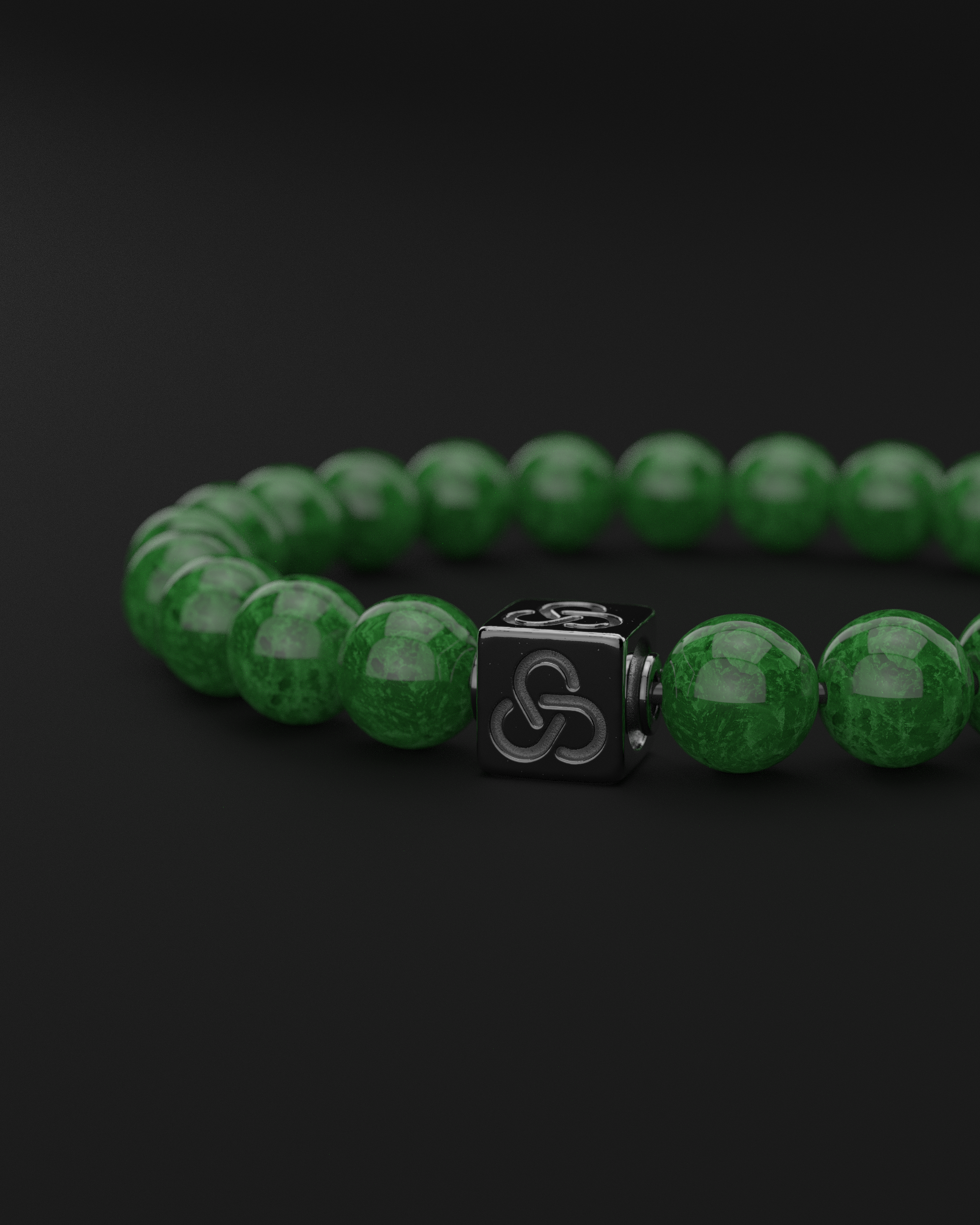 Emerald Jade Bracelet 8mm | Essential