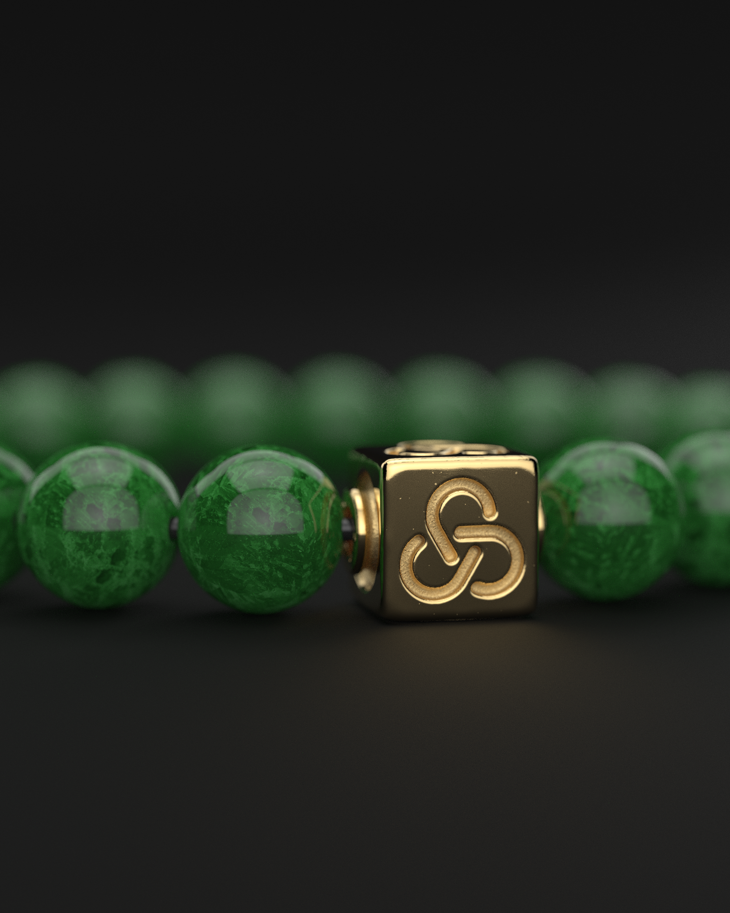 Emerald Jade Bracelet 8mm | Essential