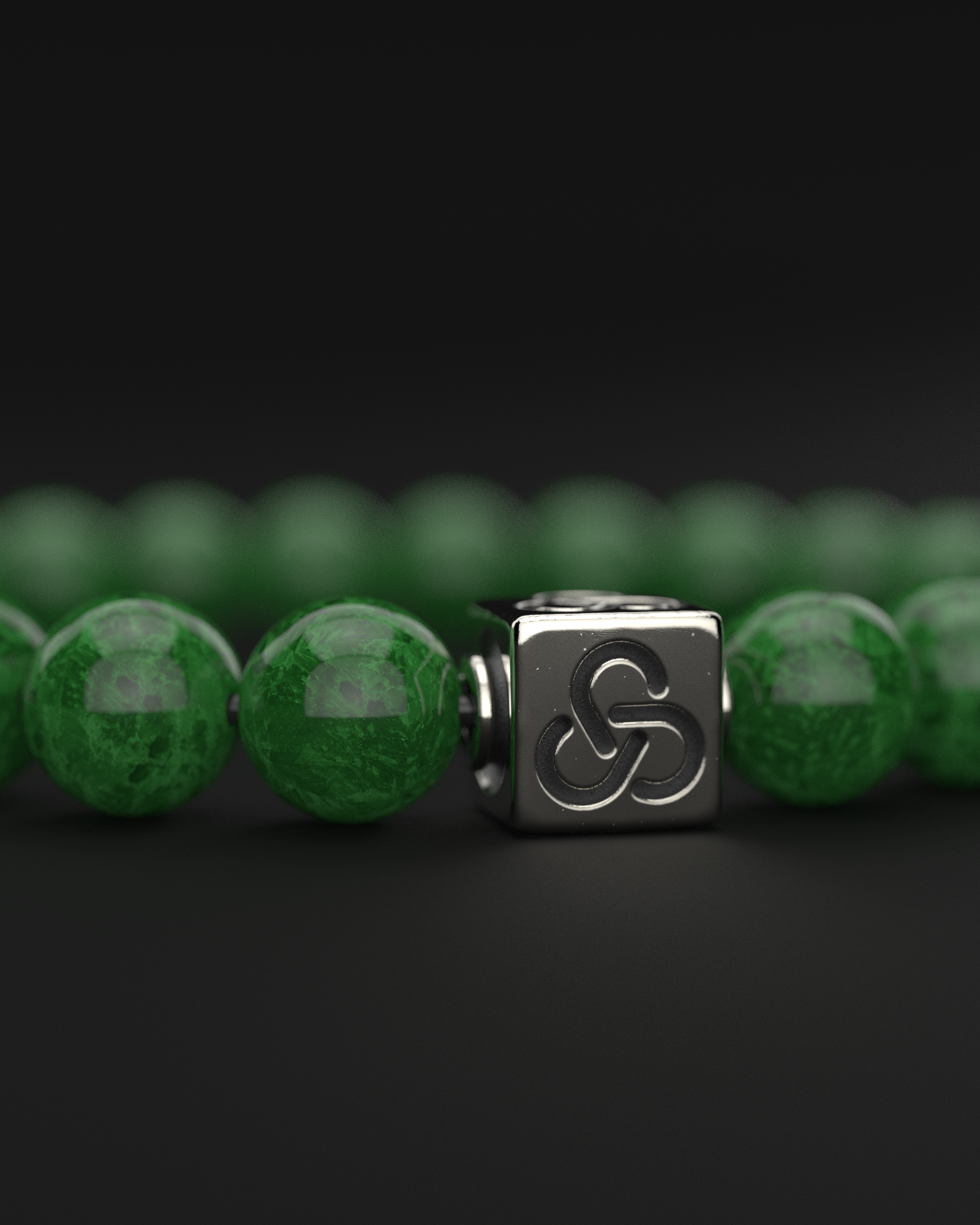 Emerald Jade Bracelet 8mm | Essential