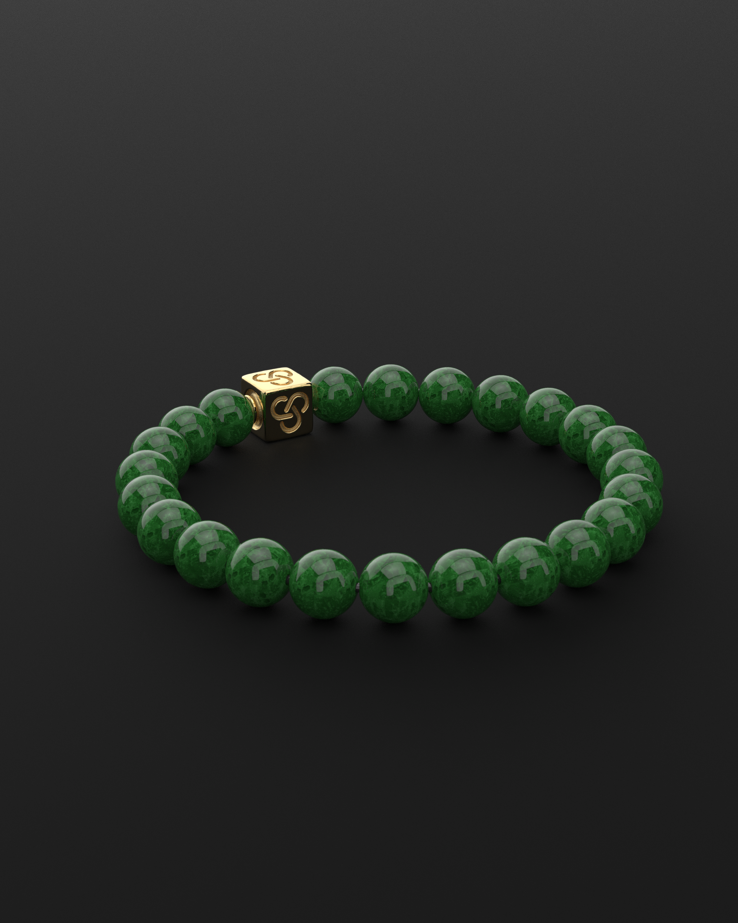 Emerald Jade Bracelet 8mm | Essential