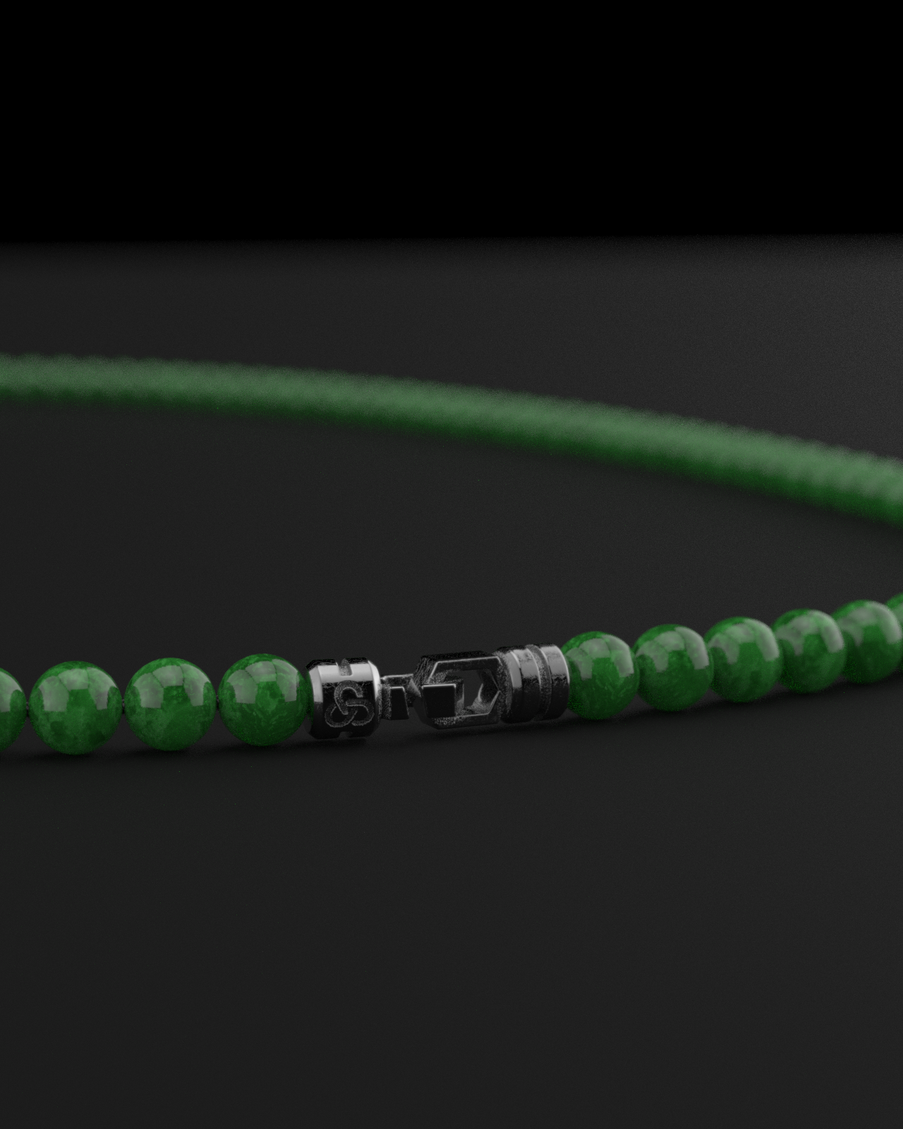 Emerald Jade Necklace 6mm | Vertex