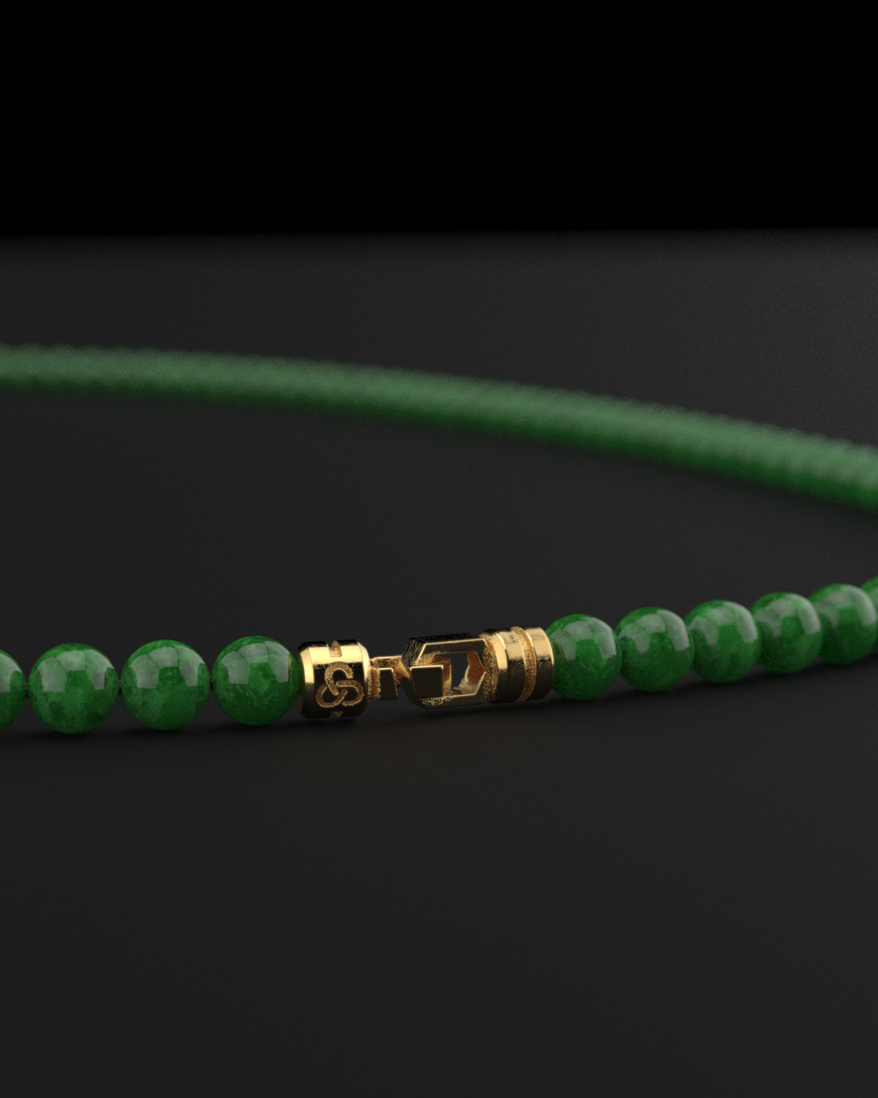 Emerald Jade Necklace 6mm | Vertex