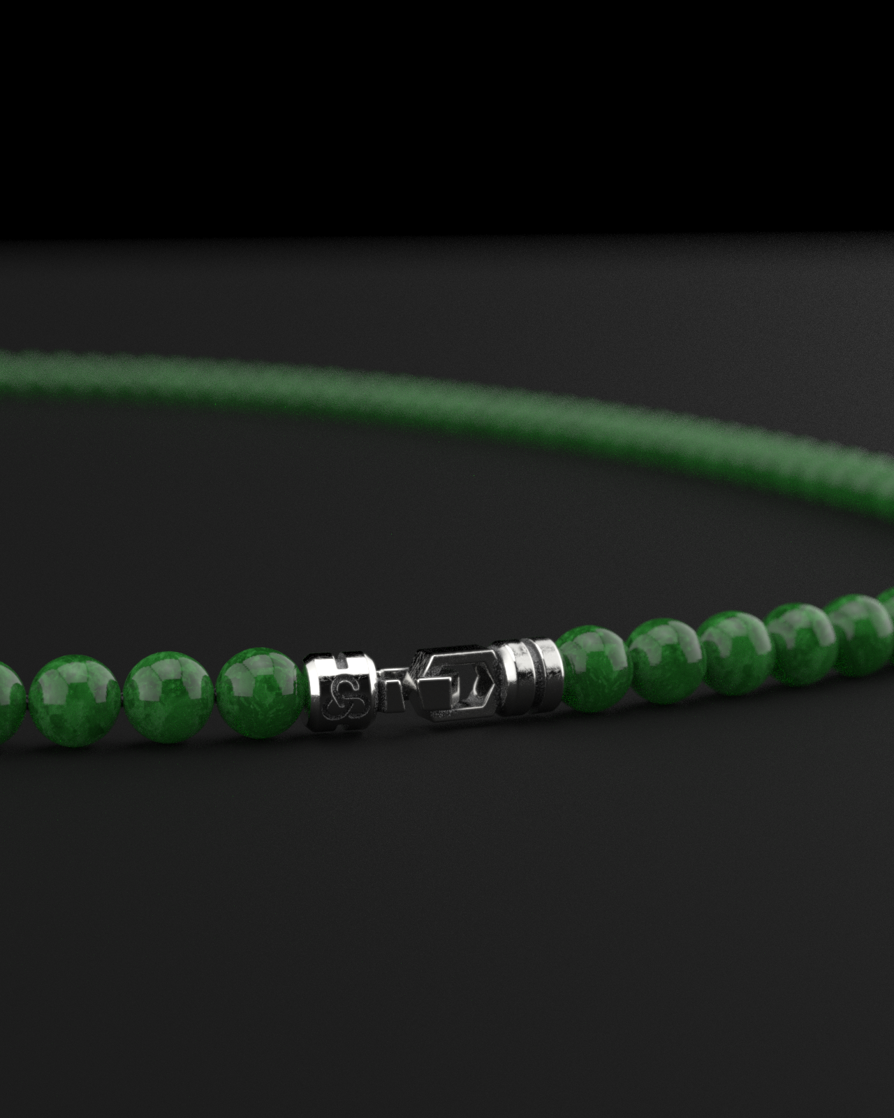 Emerald Jade Necklace 6mm | Vertex