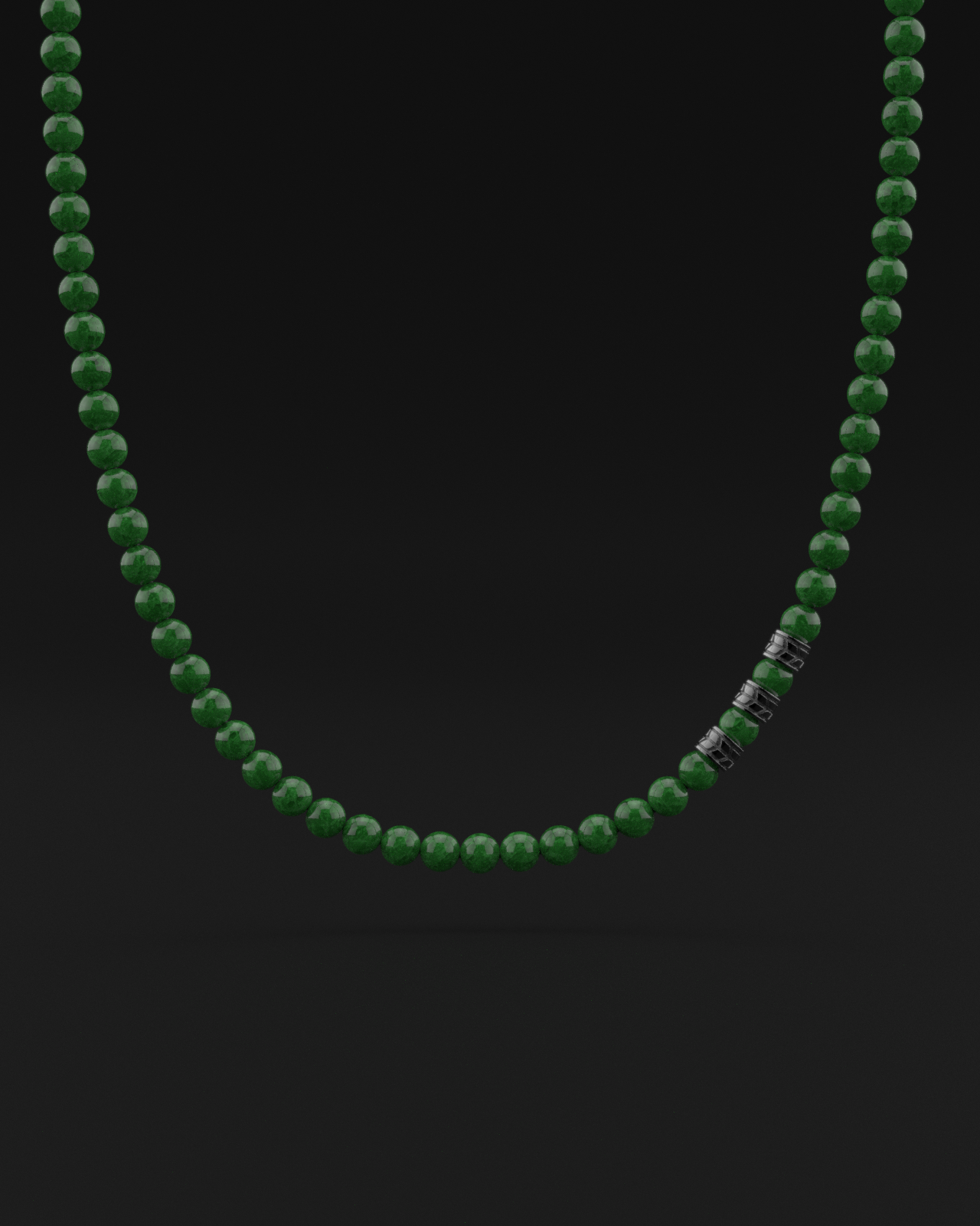 Emerald Jade Necklace 8mm | Royale