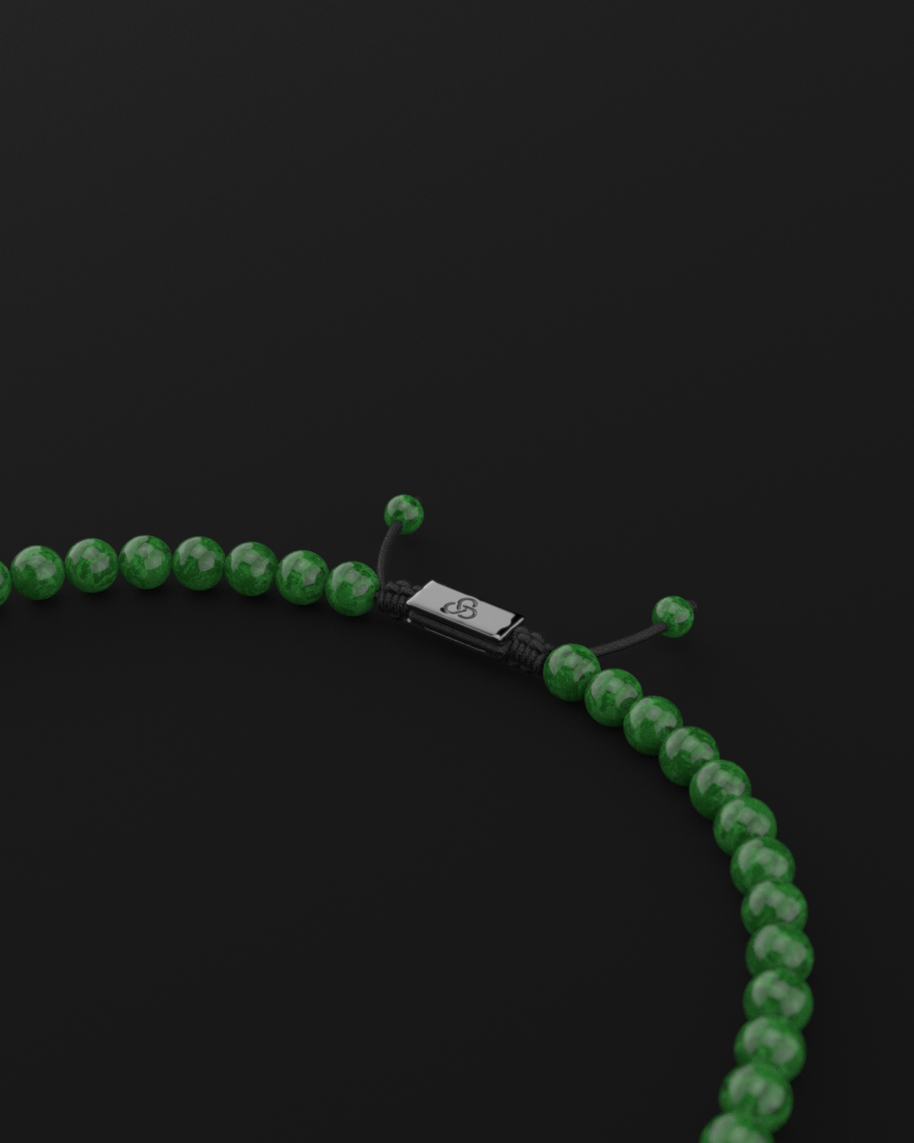 Emerald Jade Necklace 8mm | Royale