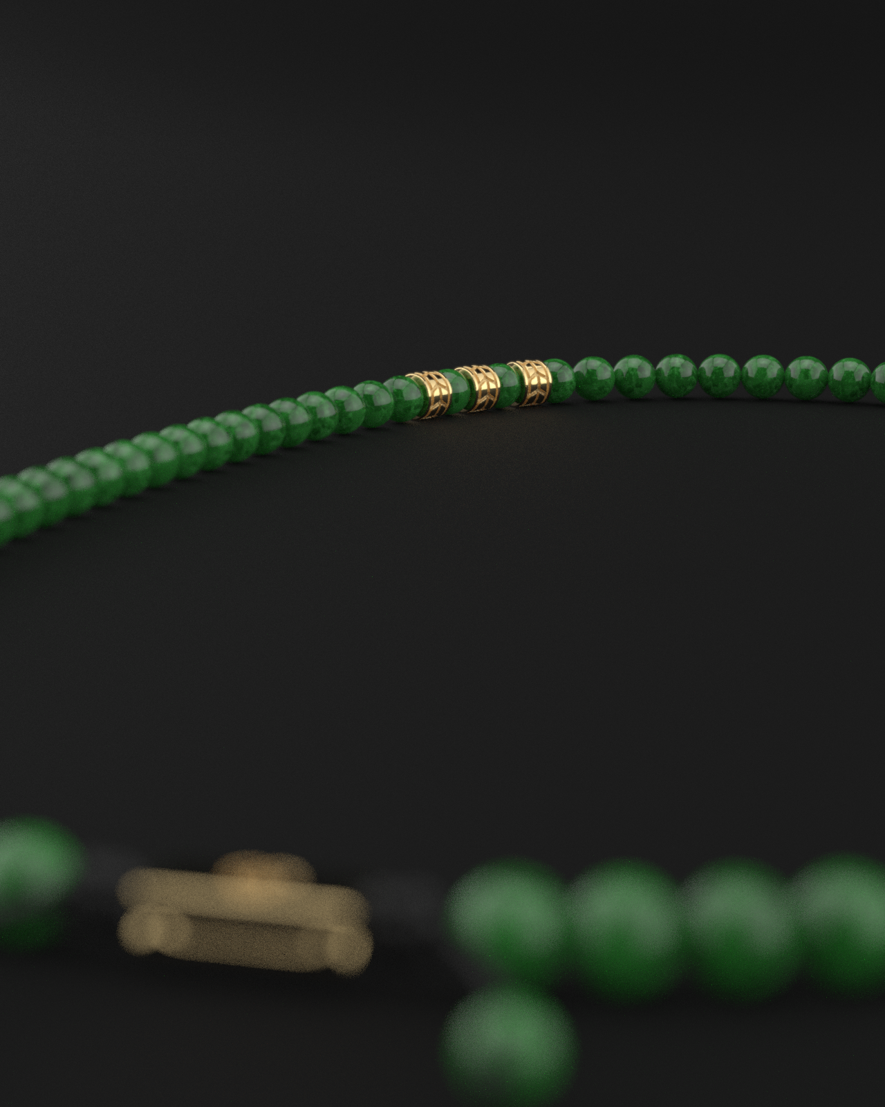 Emerald Jade Necklace 8mm | Royale