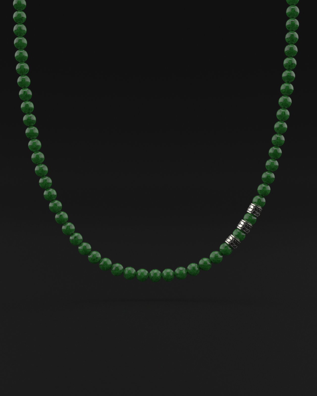 Emerald Jade Necklace 8mm | Royale