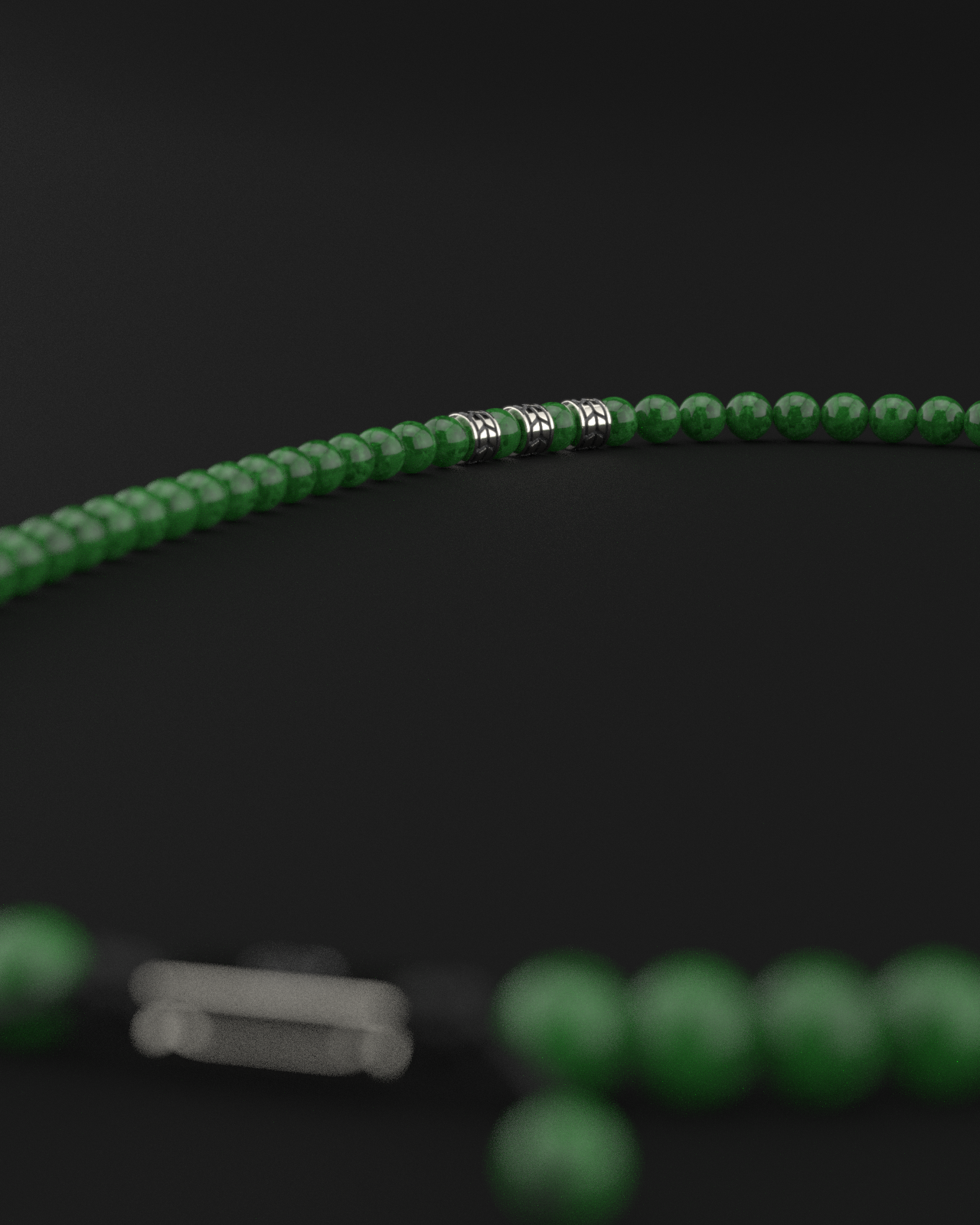 Emerald Jade Necklace 8mm | Royale