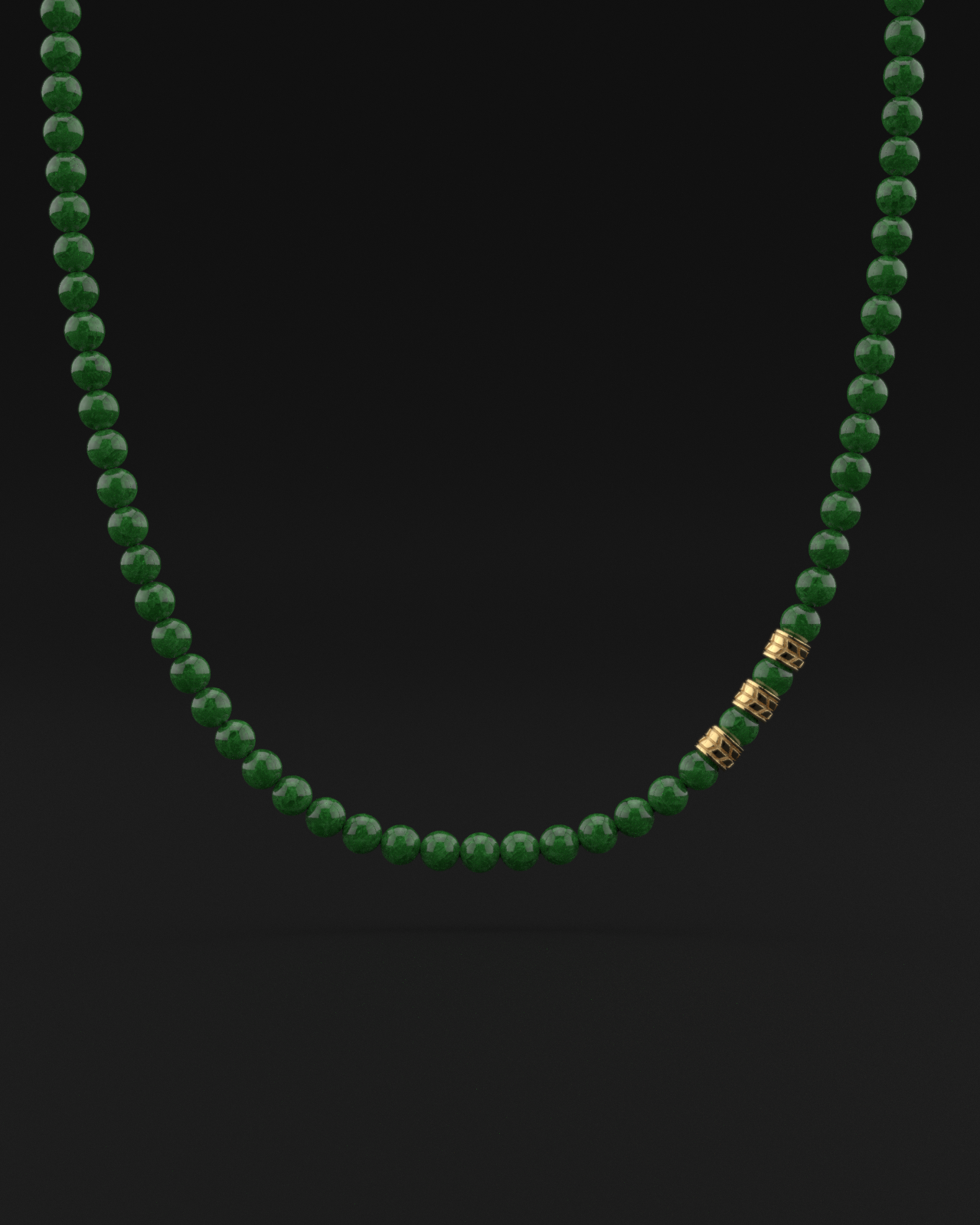 Emerald Jade Necklace 8mm | Royale