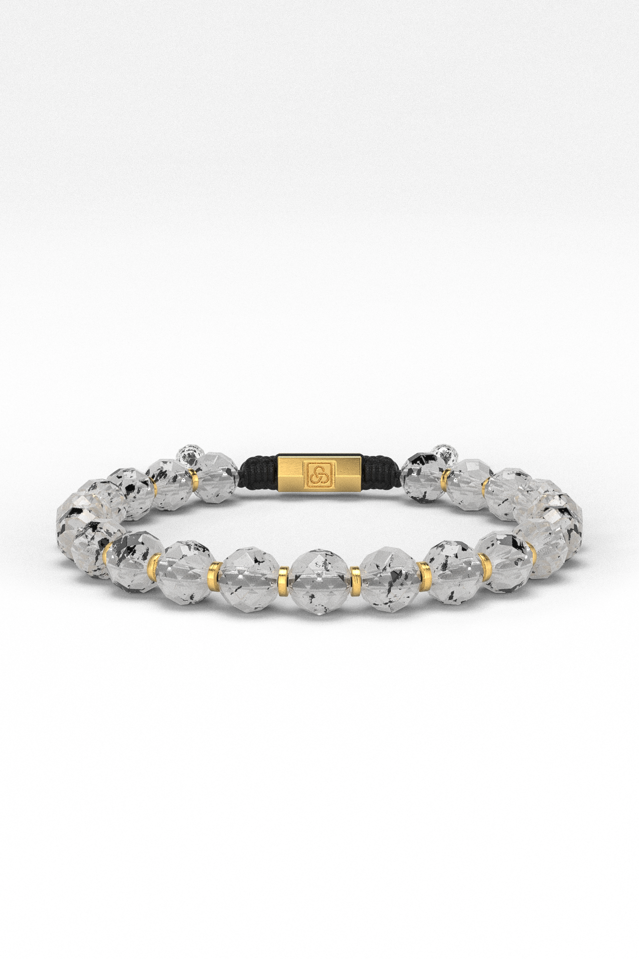 Rutilated Quartz Bracelet | Faceted Beads