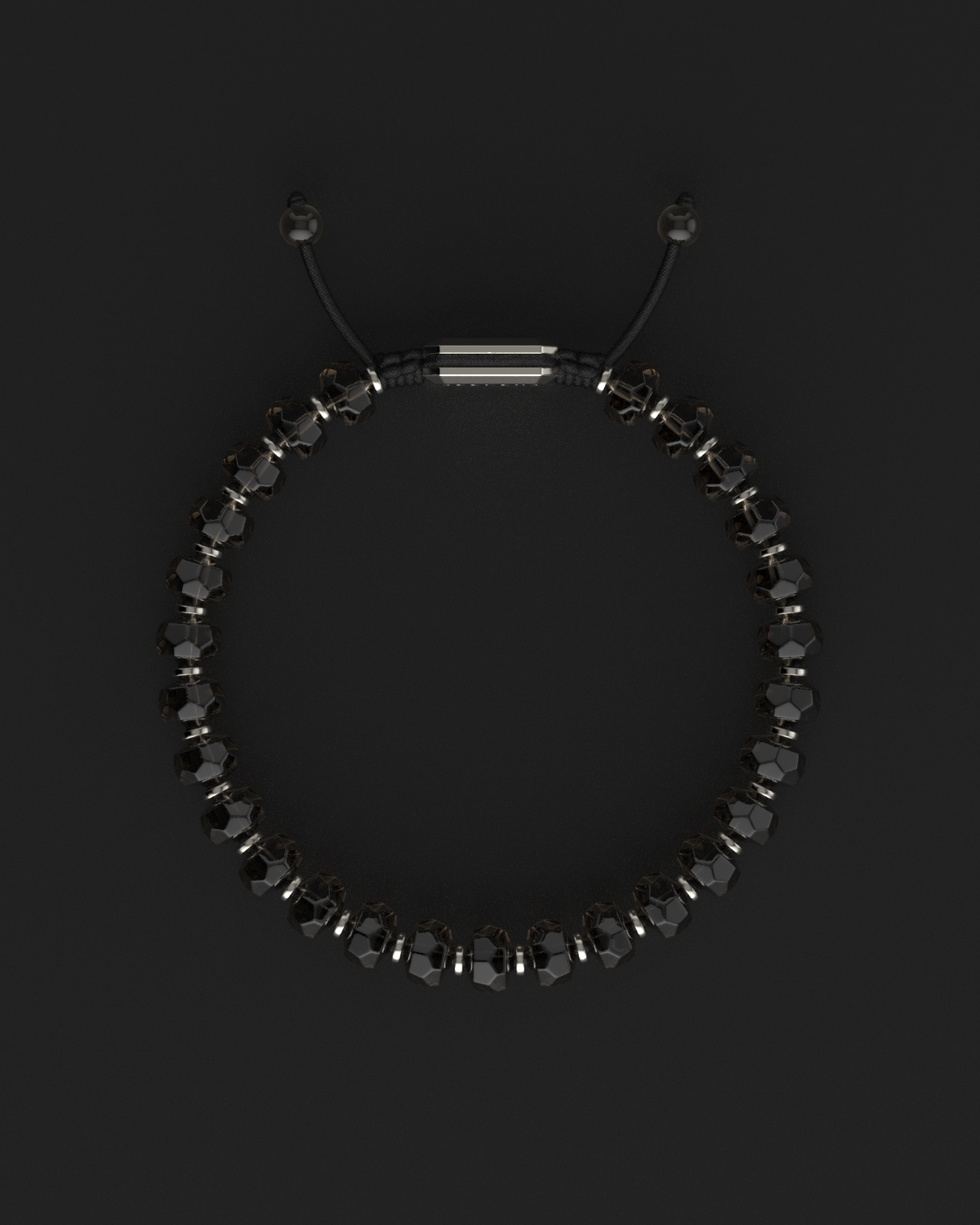 Smoky Quartz Bracelet 7mm | Geom