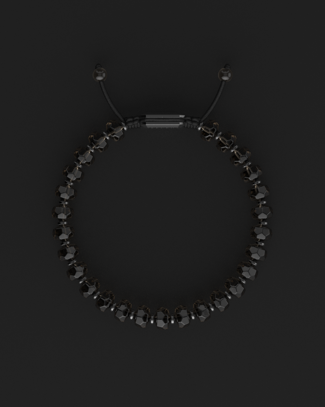 Smoky Quartz Bracelet 7mm | Geom
