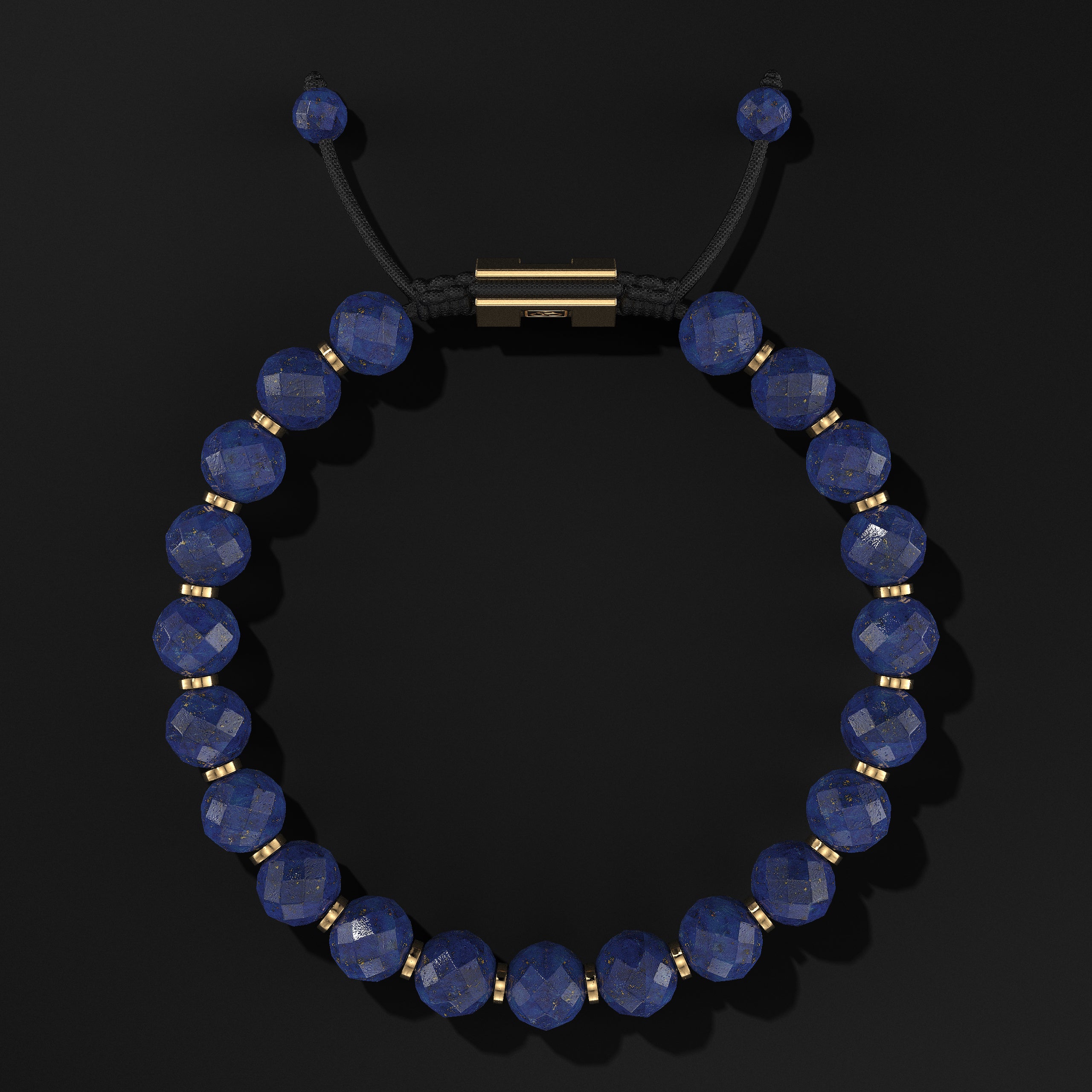 Lapis Lazuli Faceted Bracelet | Spacer