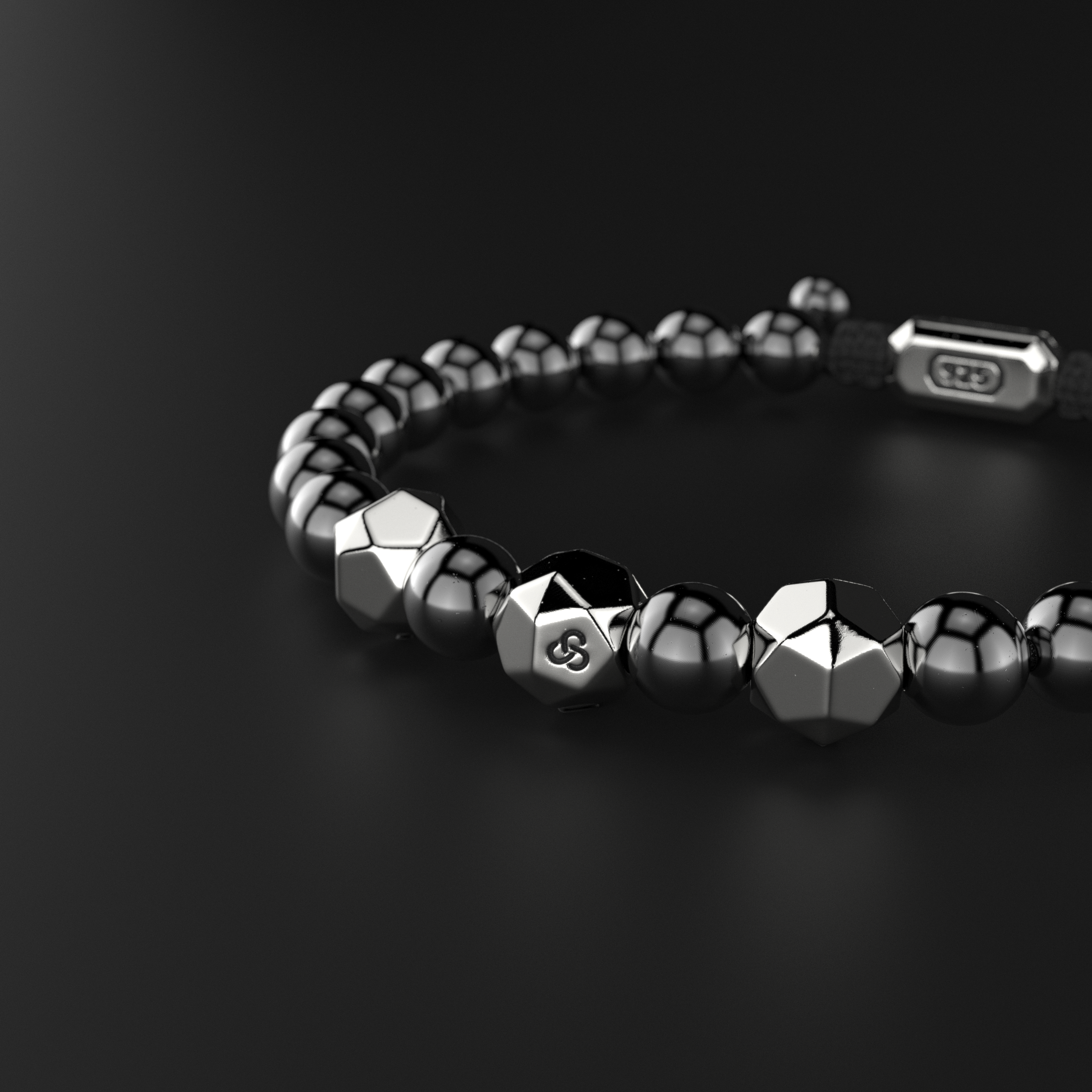 Hematite Bracelet 8mm | Geom