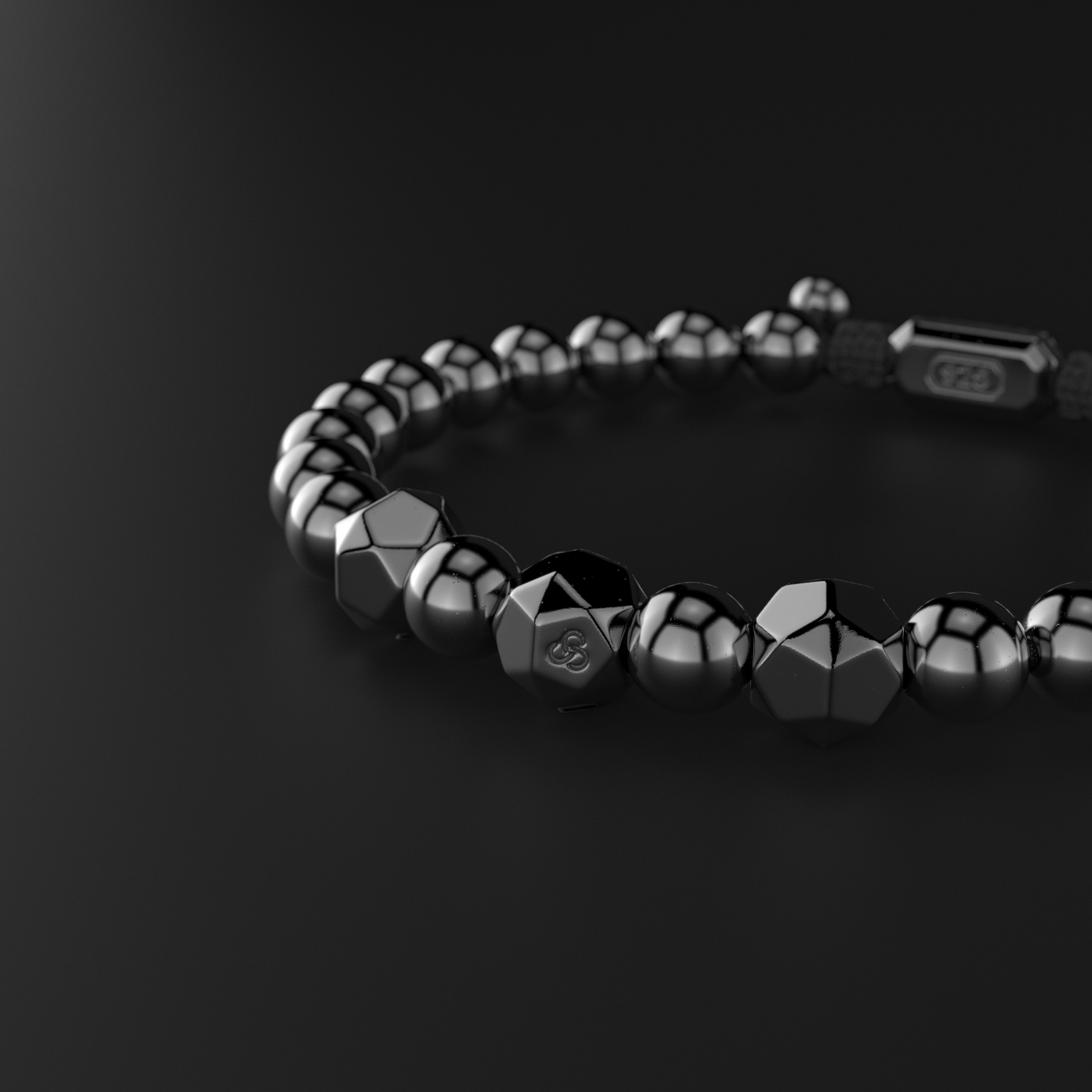Hematite Bracelet 8mm | Geom