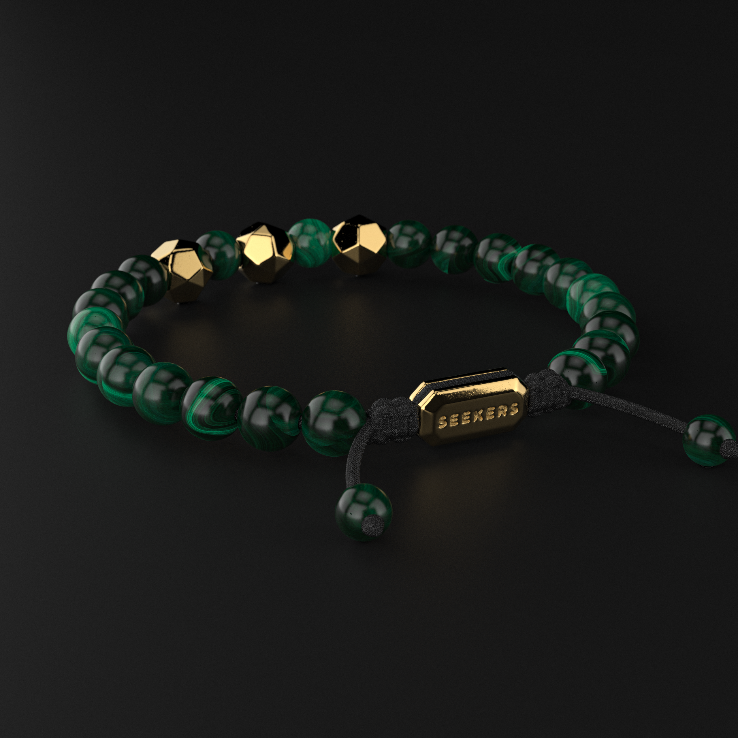 Green Malachite Bracelet 8mm | Geom