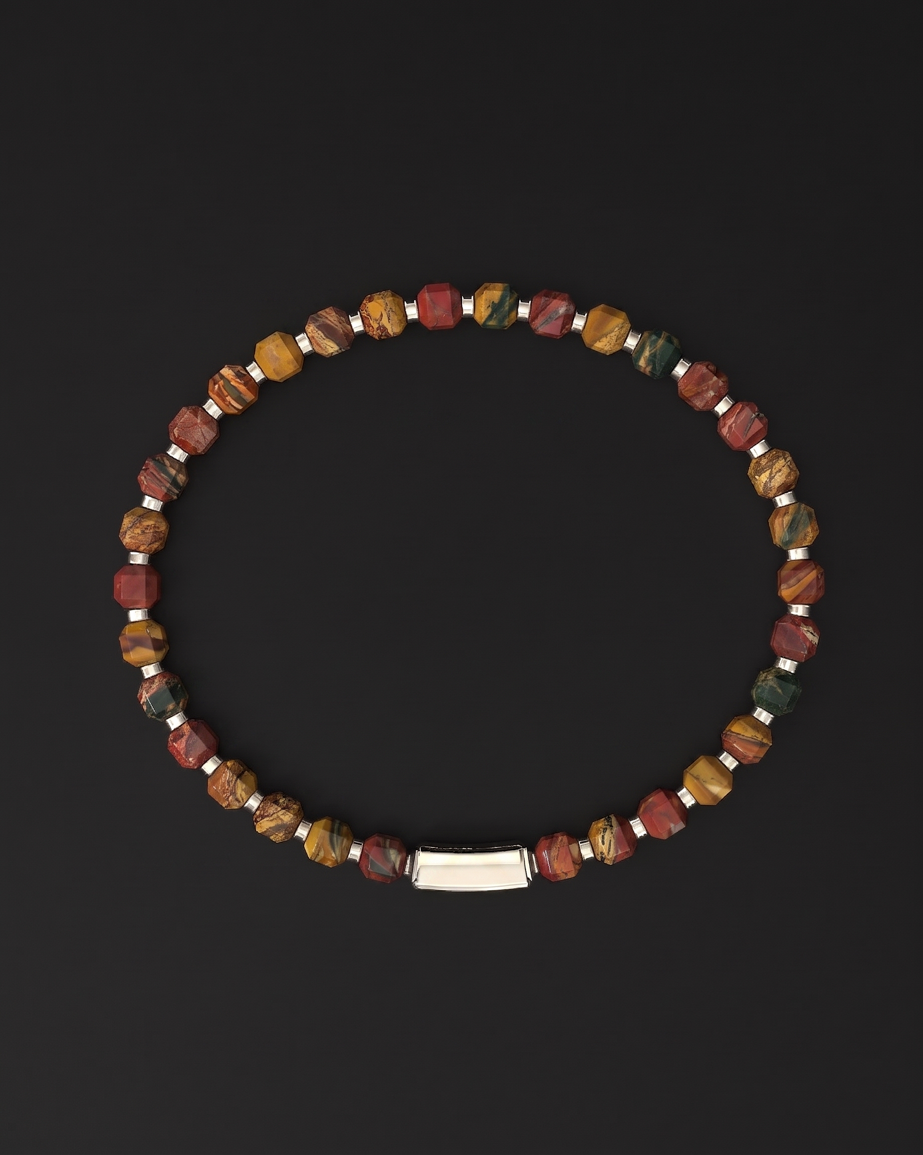 Red Picasso Bracelet 5mm | Kubic