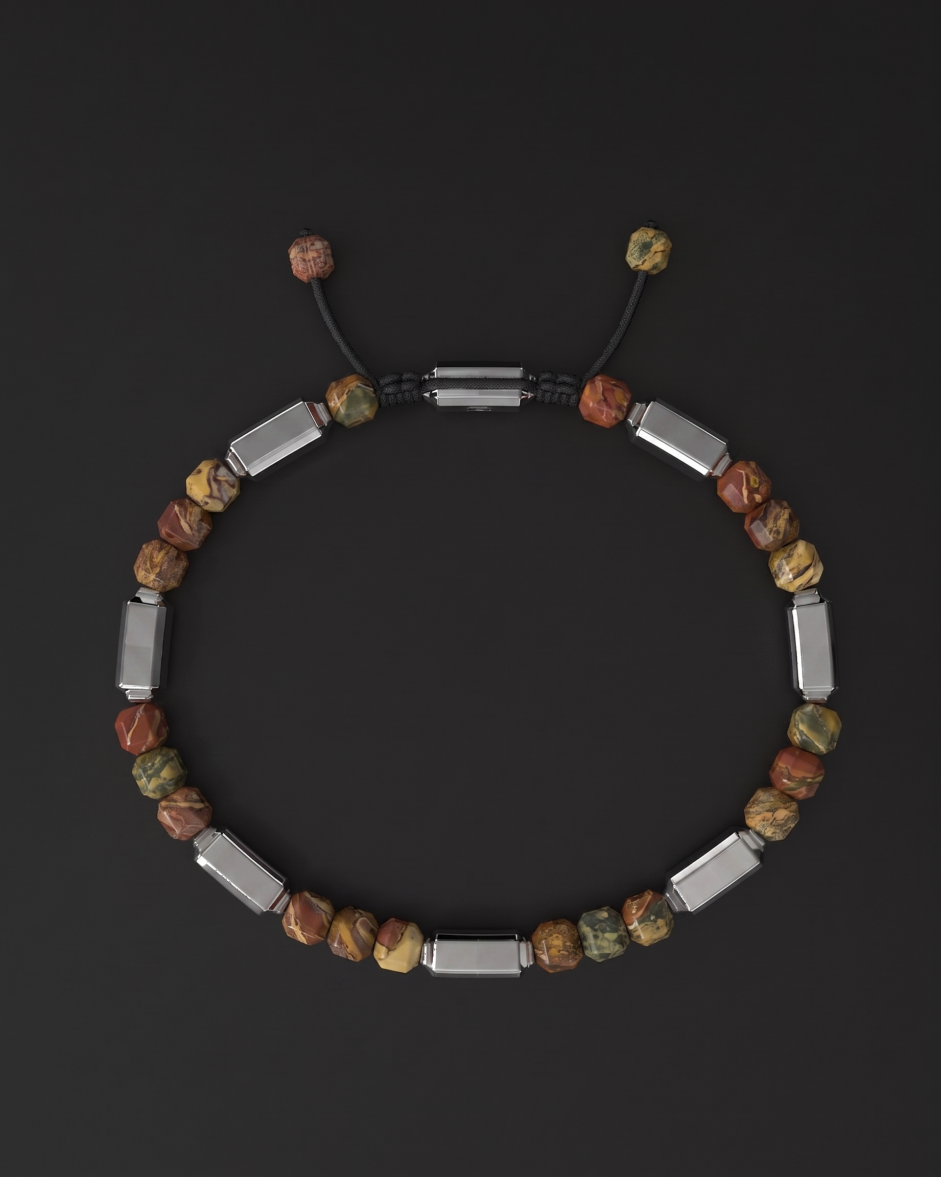 Red Picasso Bracelet #2 5mm | Kubic