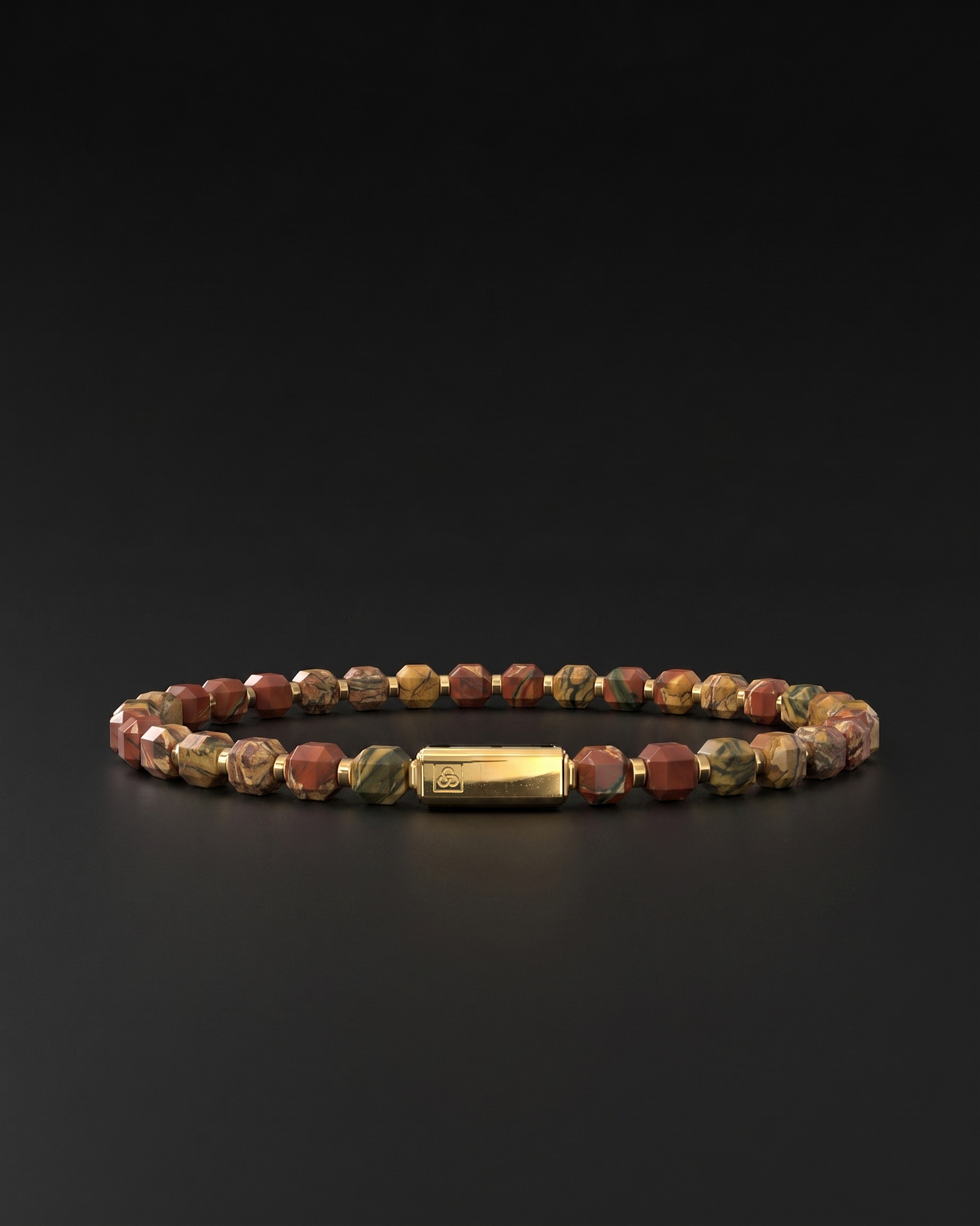 Red Picasso Bracelet 5mm | Kubic