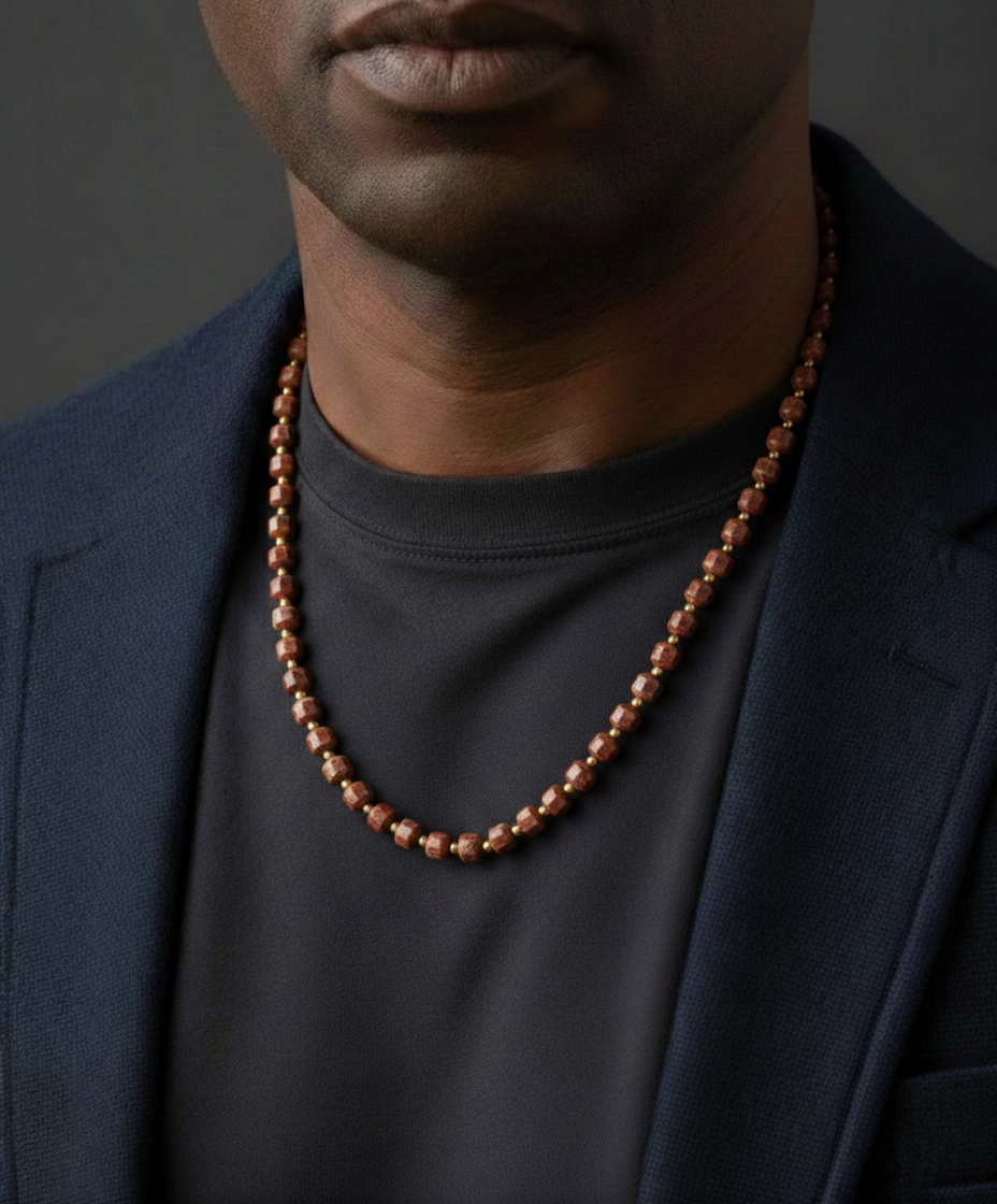 Red Picasso Necklace 5mm | Kubic