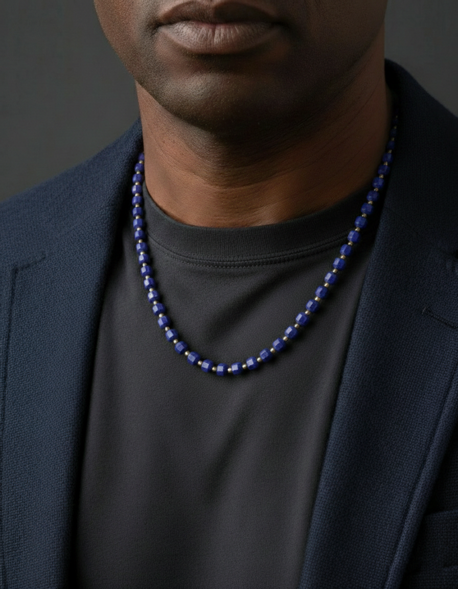 Lapis Lazuli Necklace 5mm | Kubic