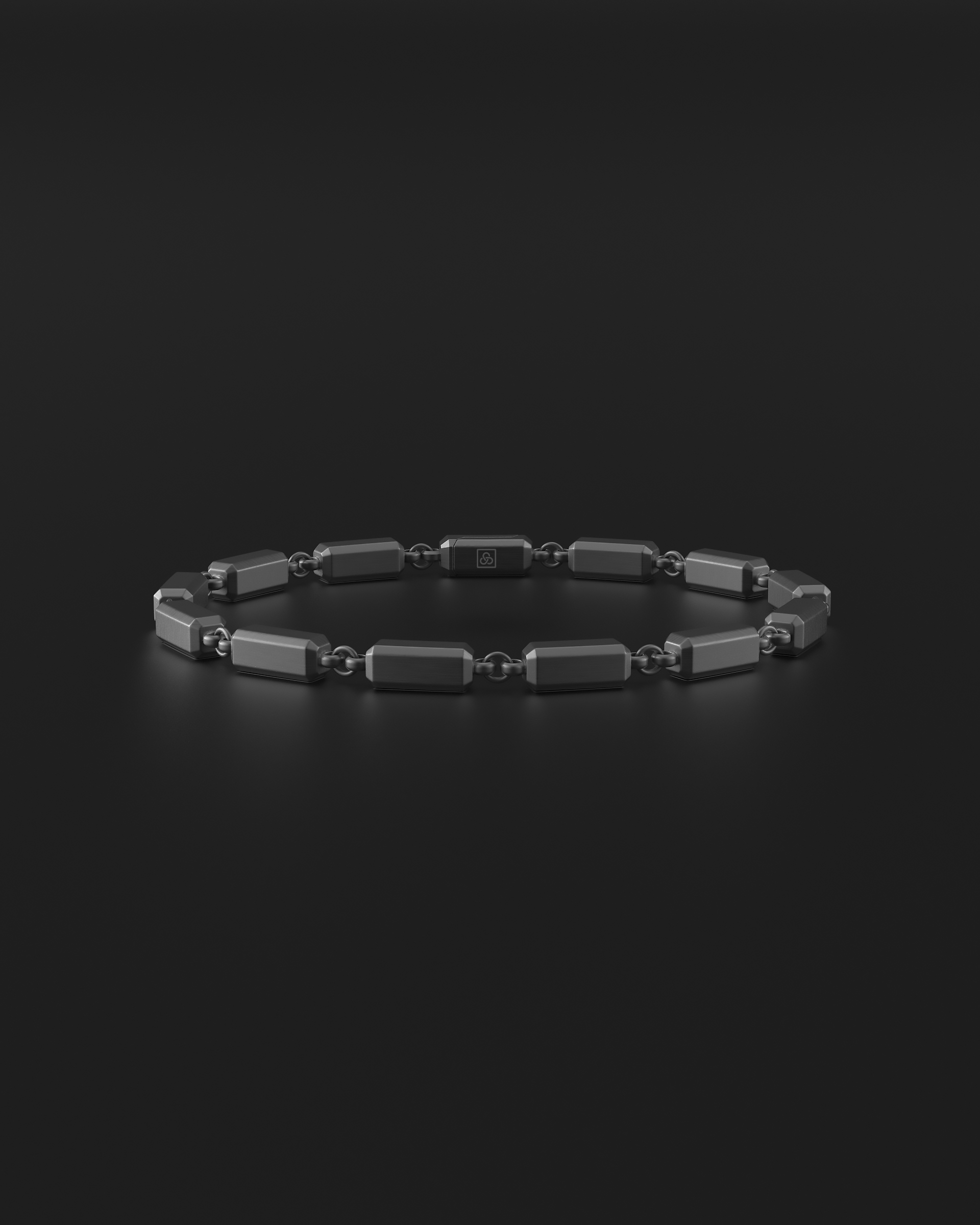 Black Gold Bracelet 4mm #3 | Kubic