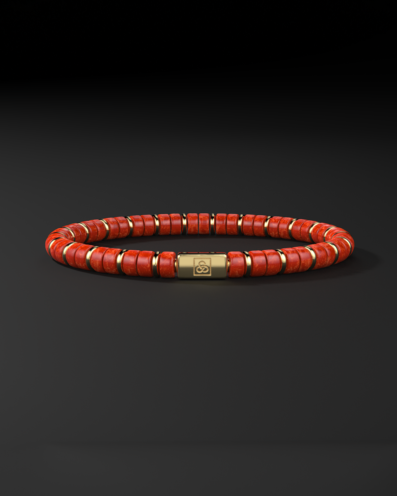 Red Jade Bracelet 6mm | Spacer #2