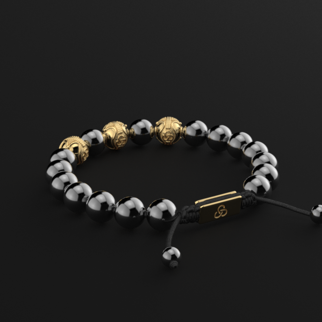 Hematite Bracelet 10mm | Premium