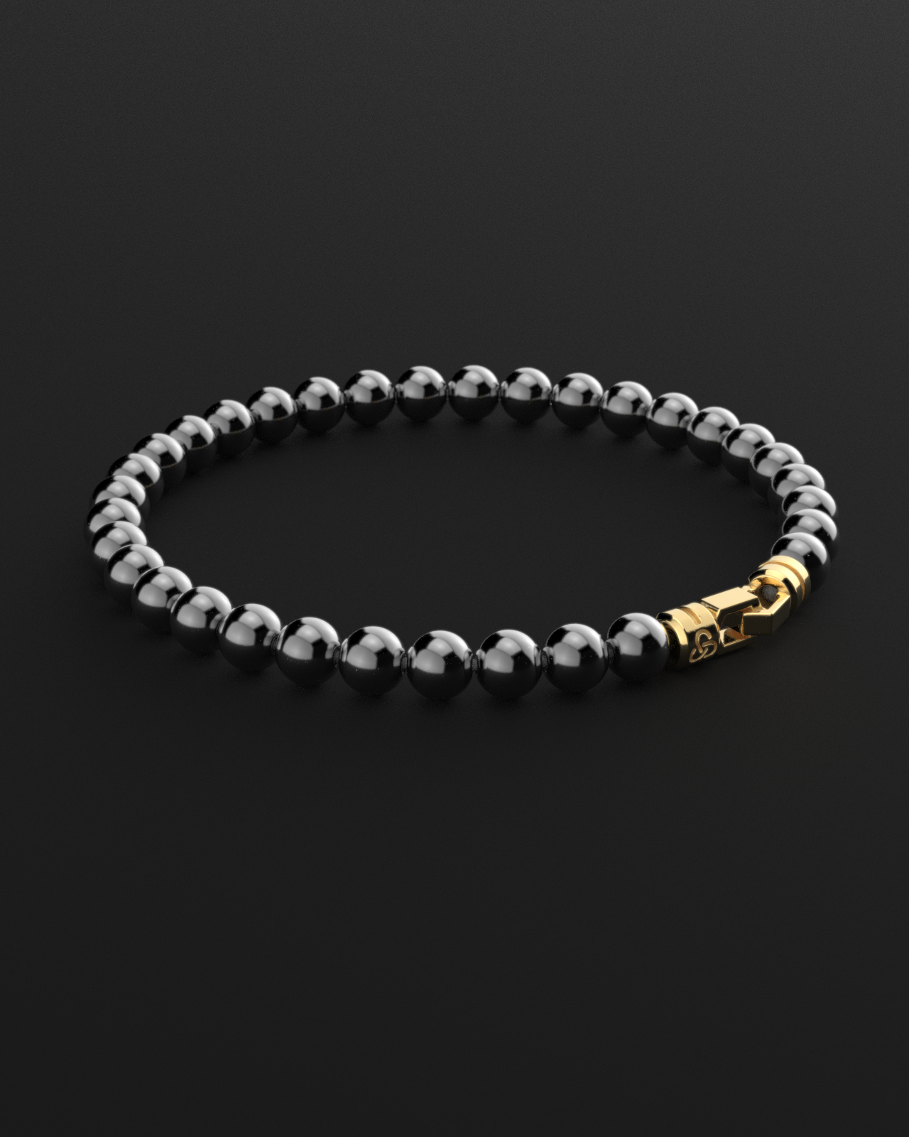 Hematite Bracelet 6mm | VERTEX