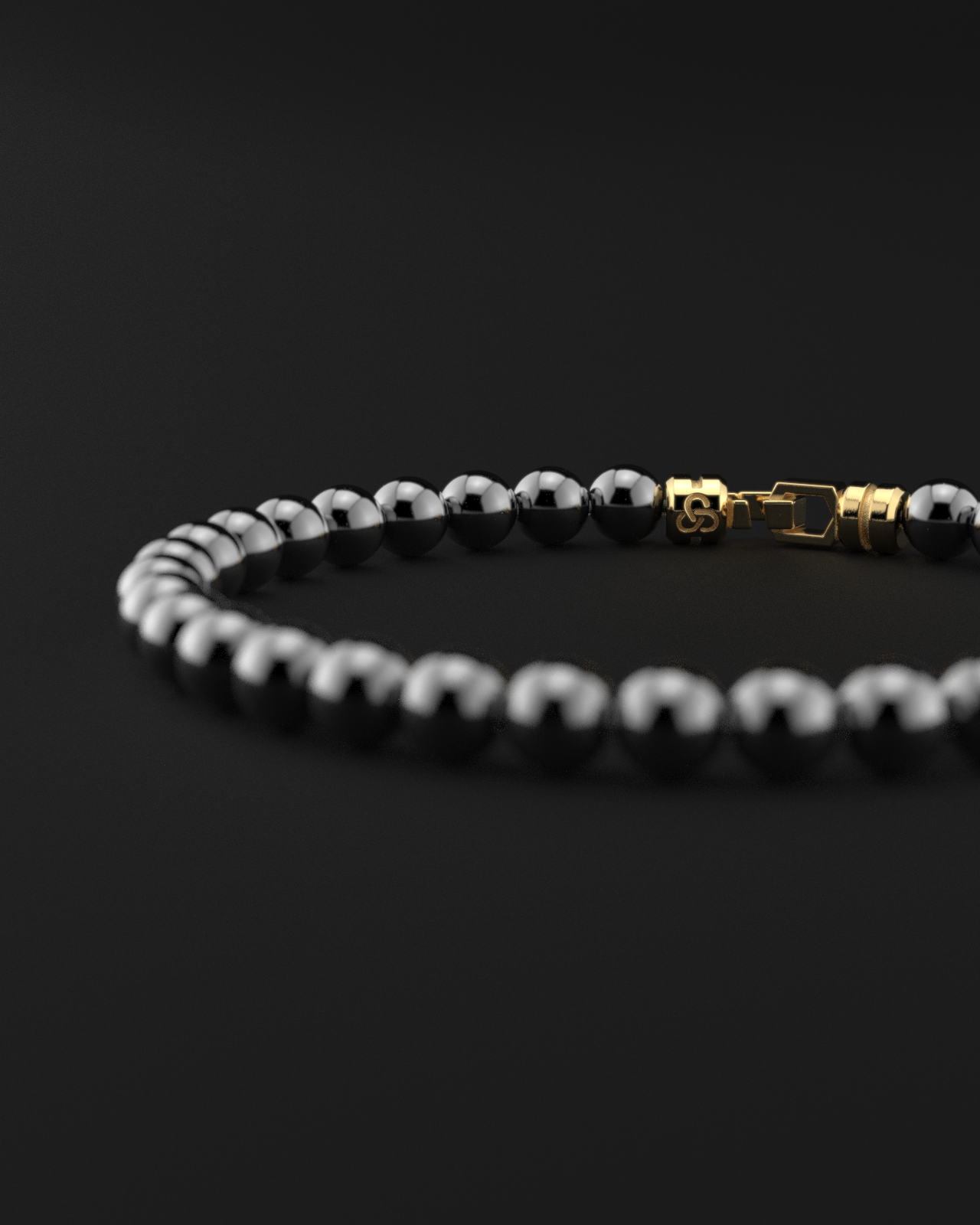 Hematite Bracelet 6mm | VERTEX