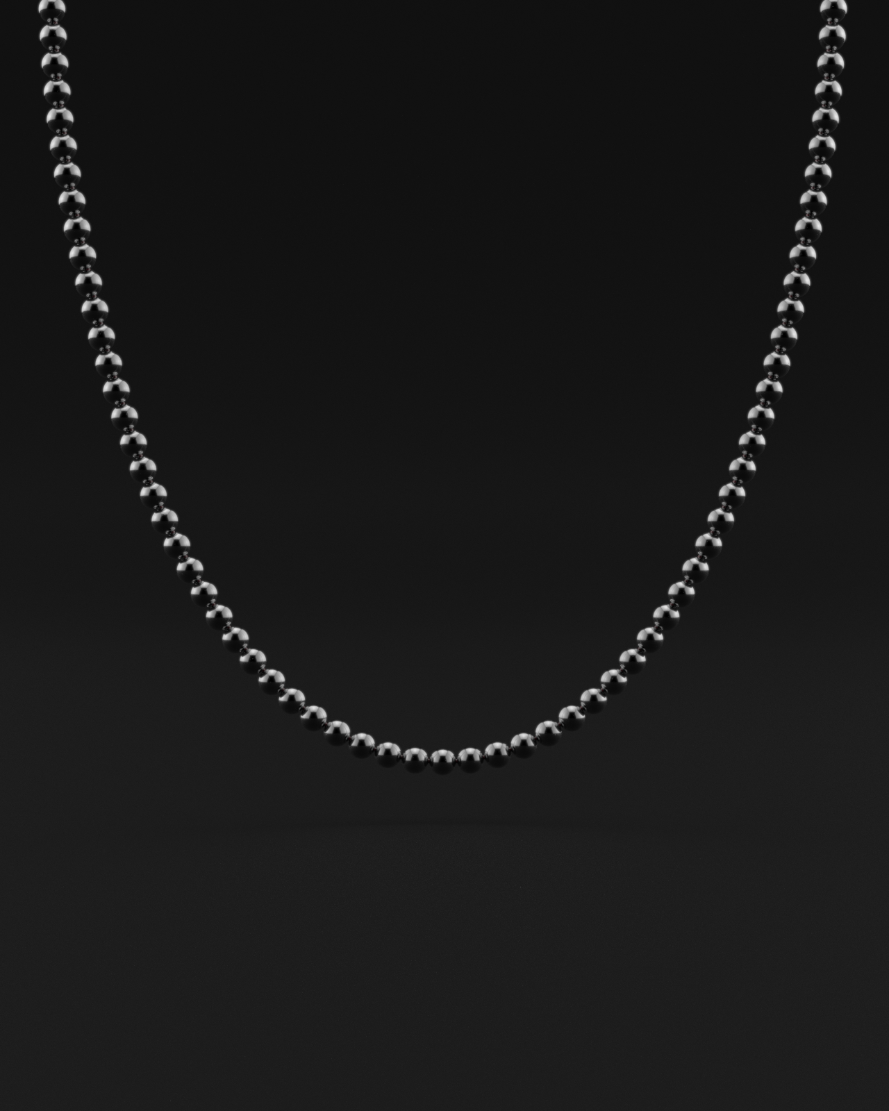 Hematite Necklace 6mm | Vertex