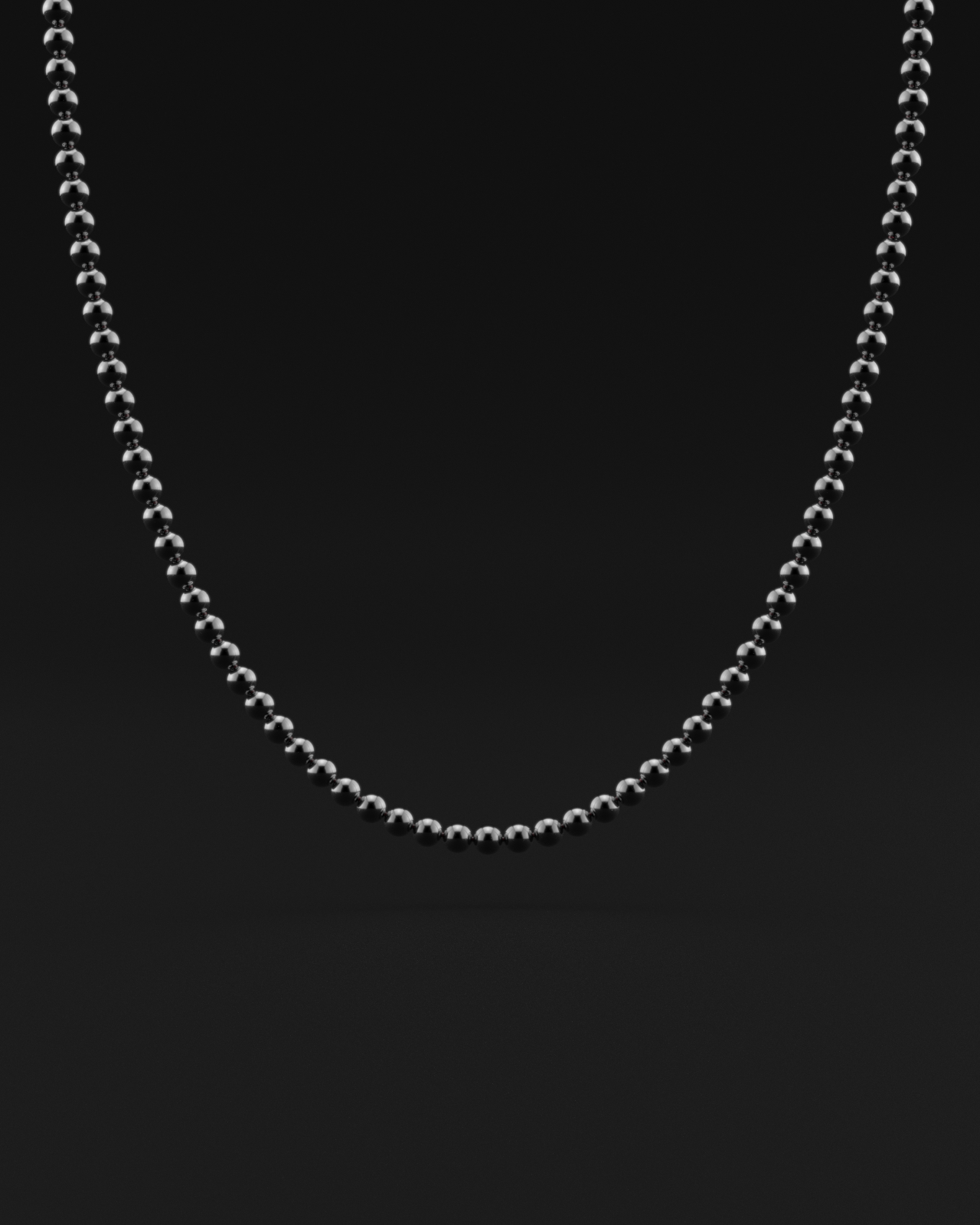 Hematite Necklace 6mm | Vertex