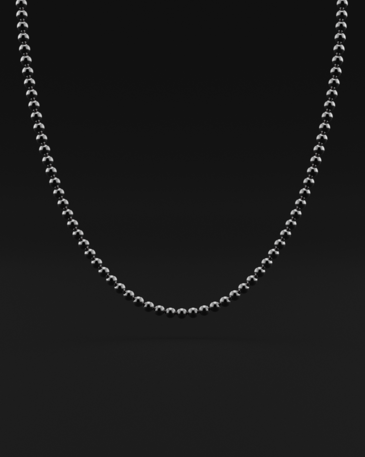 Hematite Necklace 6mm | Vertex