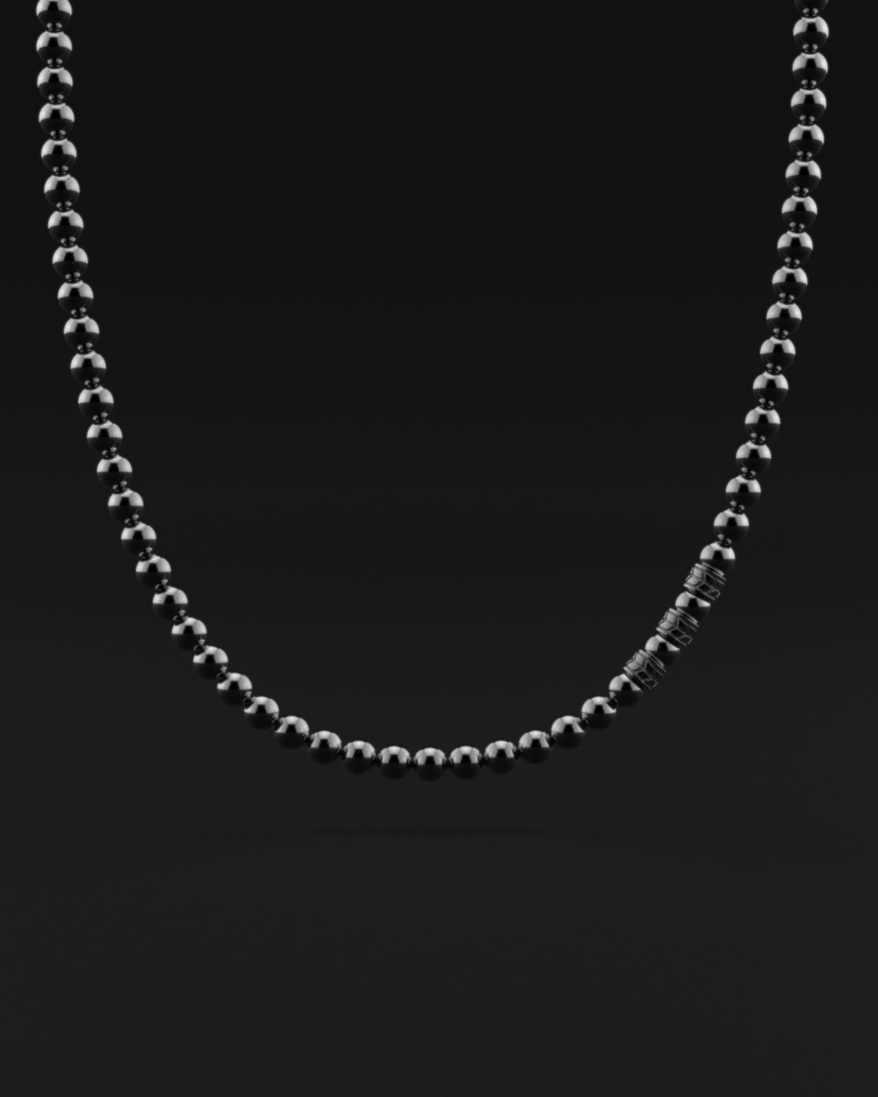 Hematite Necklace 8mm | Royale