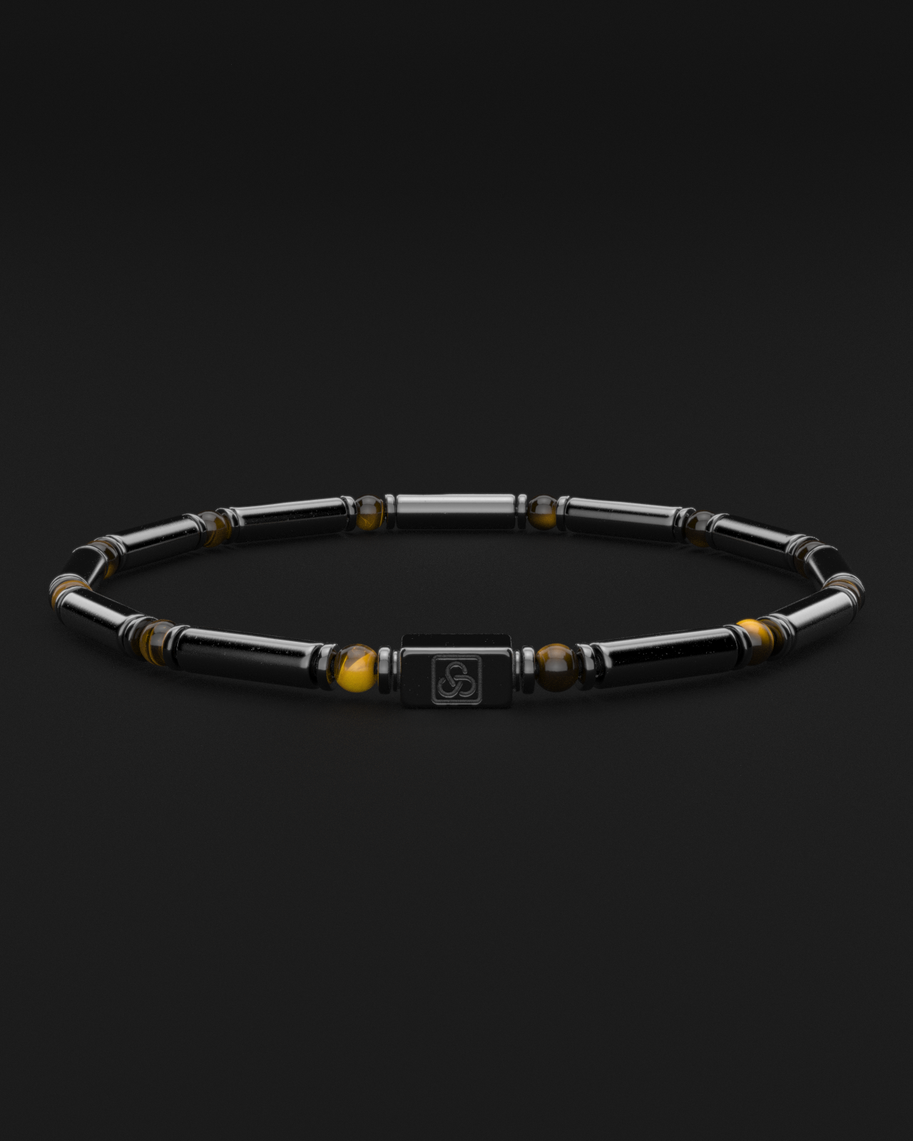 Hematite + Tiger Eye Bracelet 4mm | PIPE