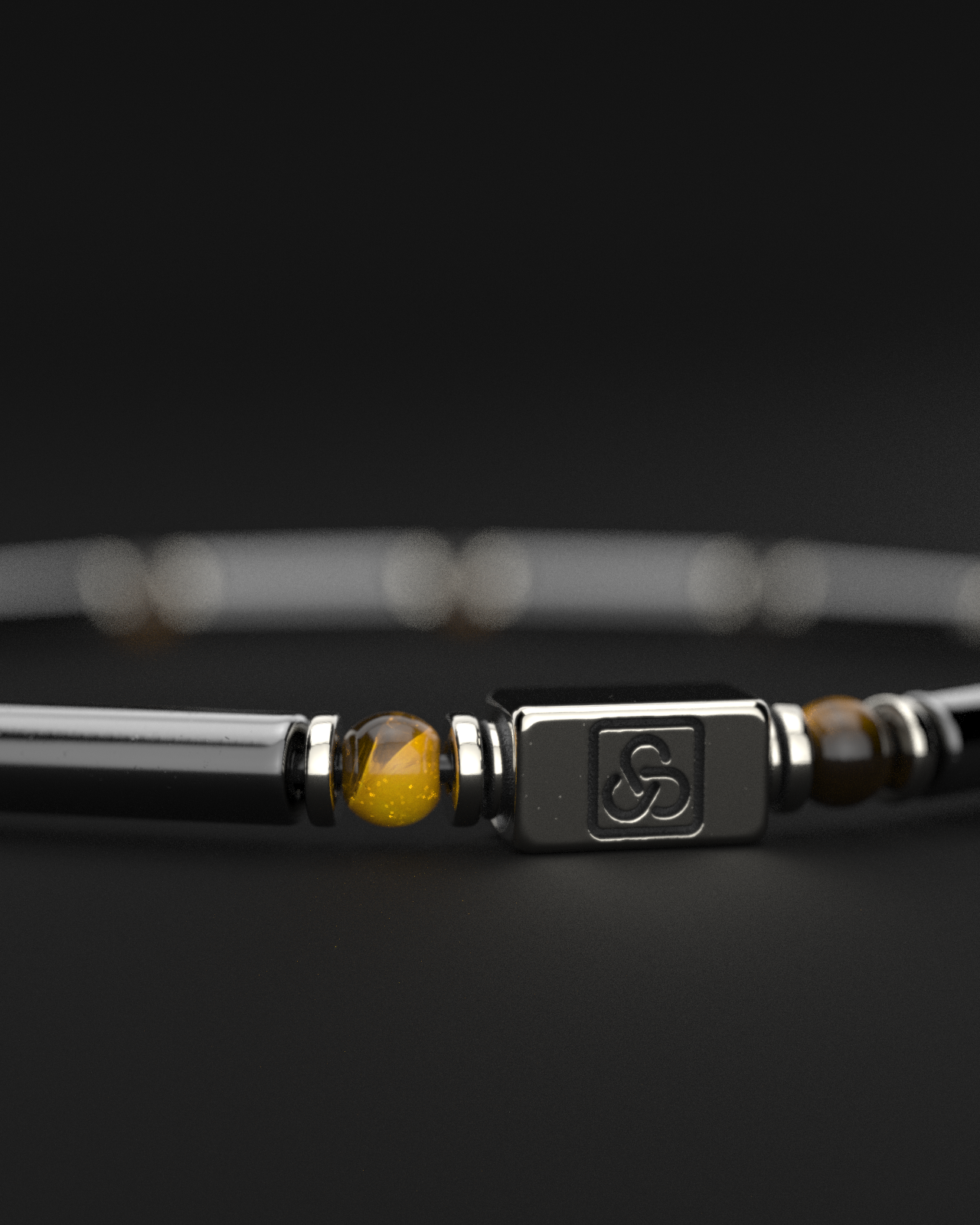 Hematite + Tiger Eye Bracelet 4mm | PIPE