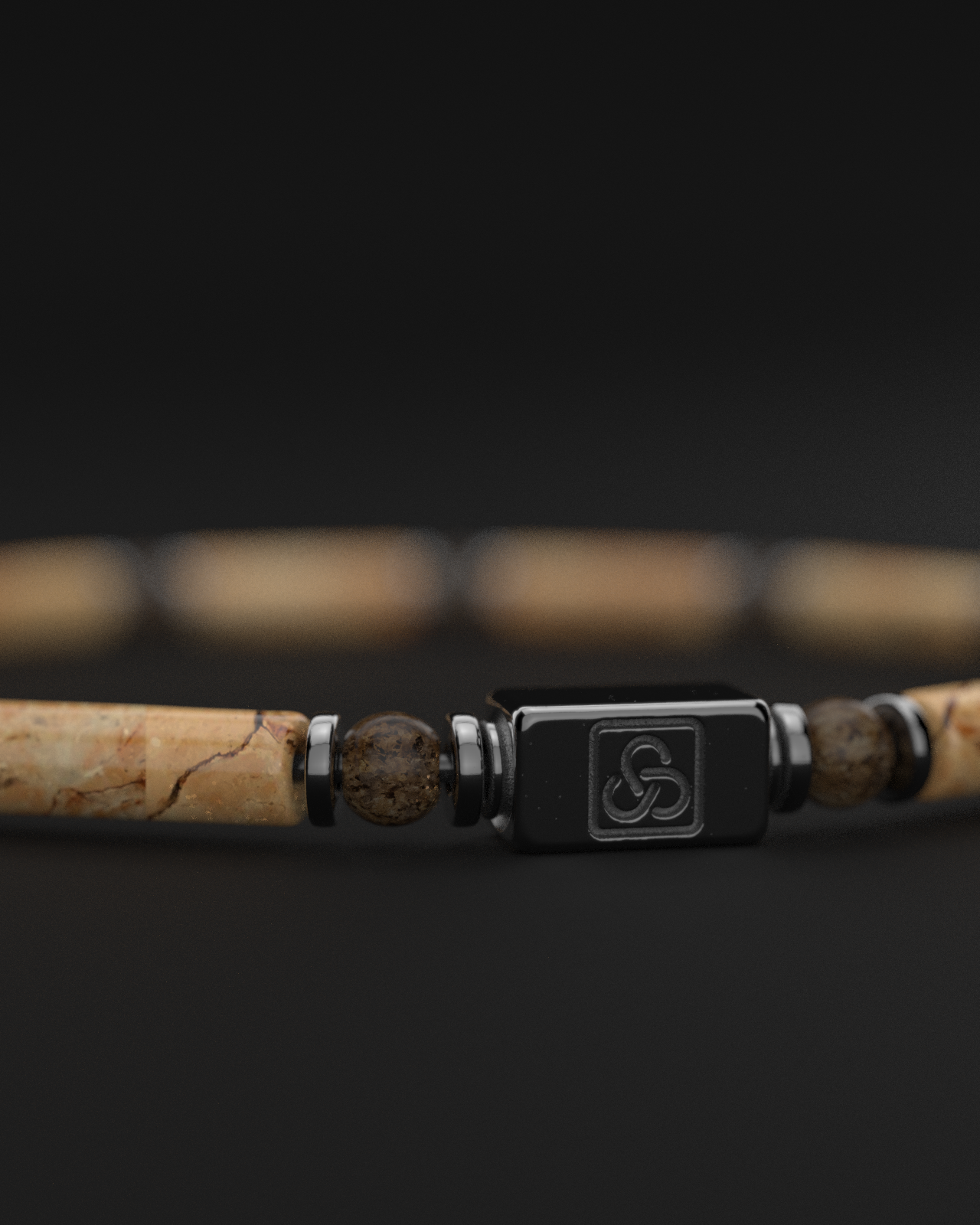 Jasper + Bronzite Bracelet 4mm | PIPE