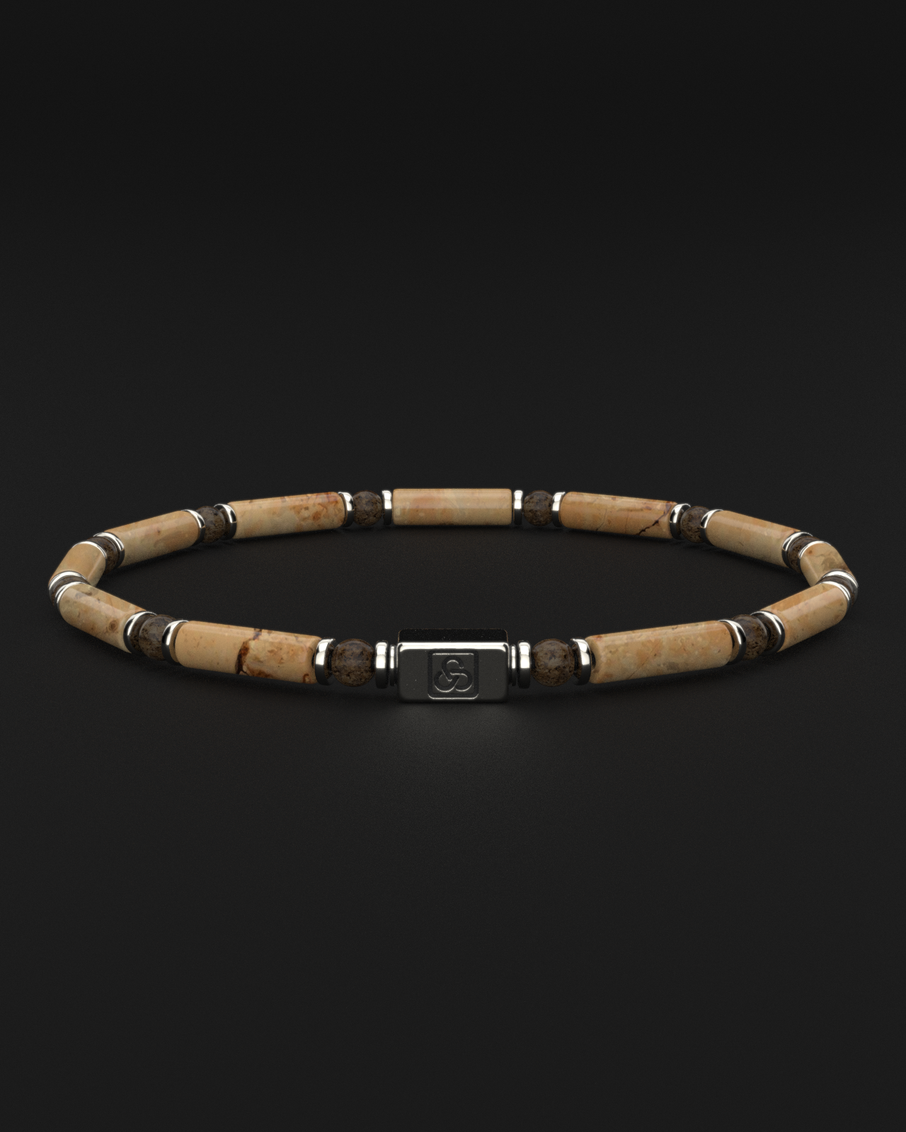 Jasper + Bronzite Bracelet 4mm | PIPE