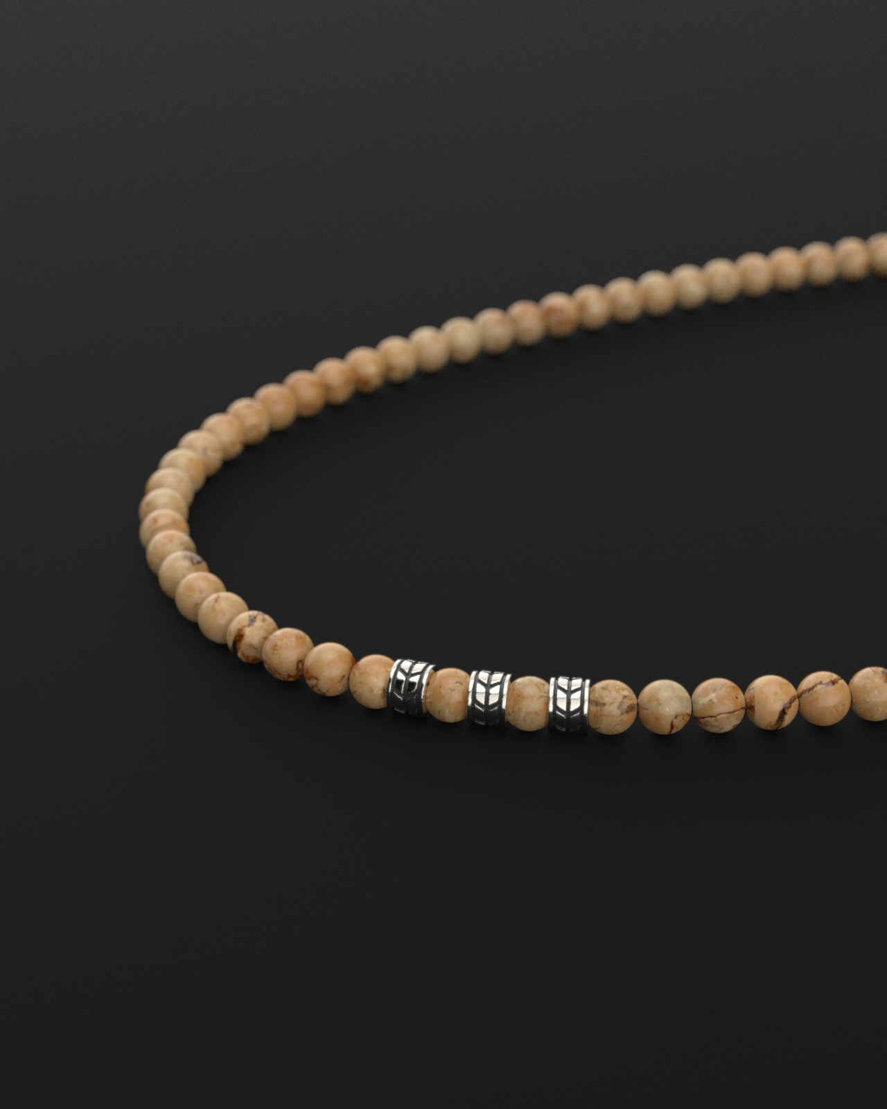 Jasper Necklace 8mm | Royale