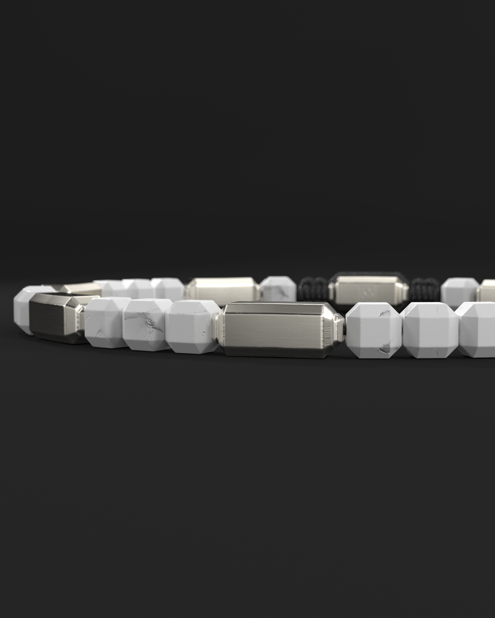 Howlite Bracelet #2 5mm | Kubic
