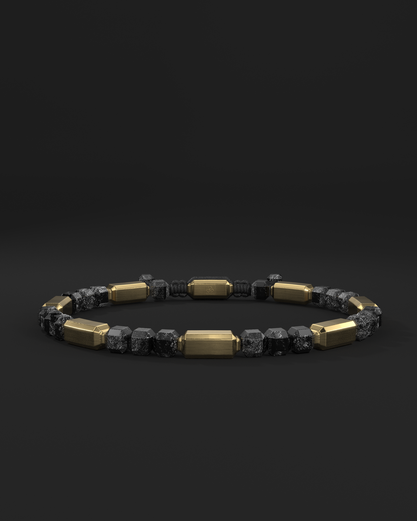 Silver Obsidian Bracelet #2 5mm | Kubic