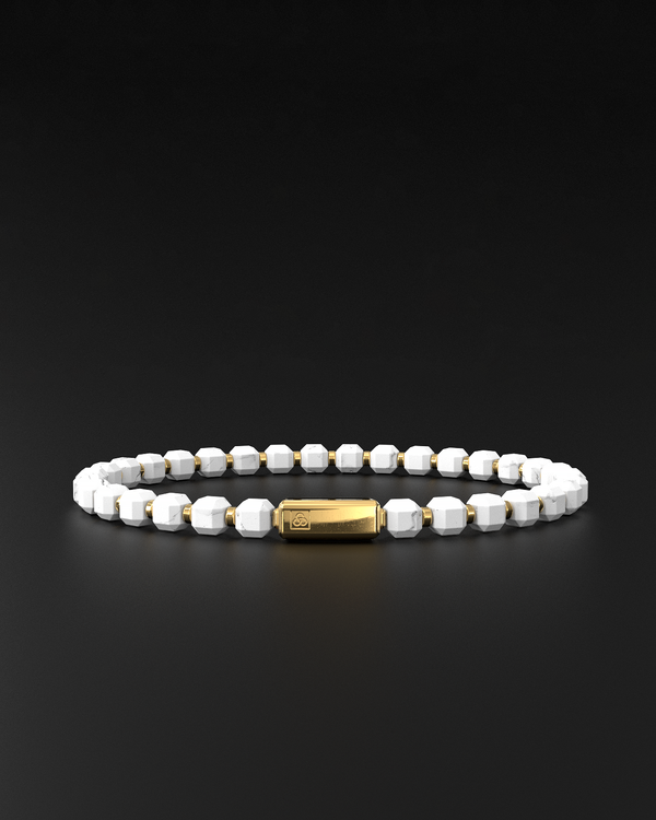 Howlite Bracelet 5mm | Kubic