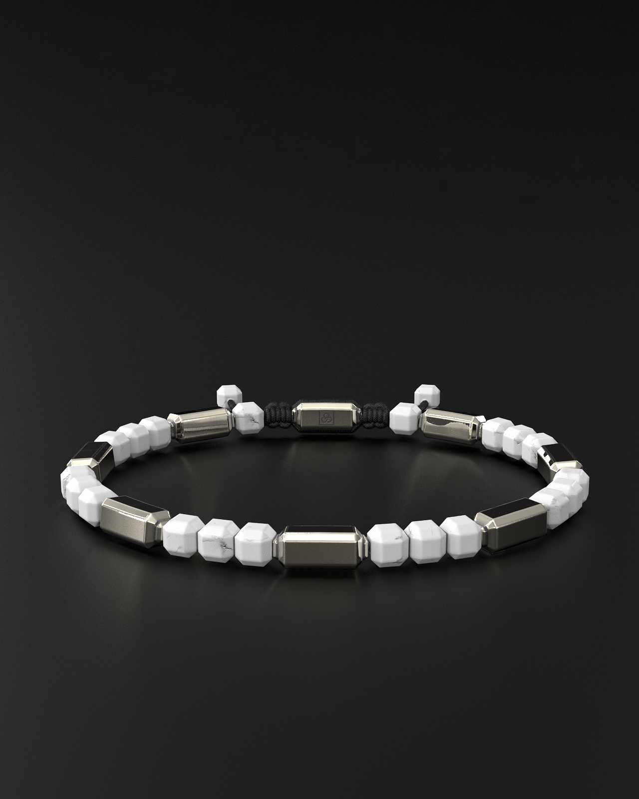 Howlite Bracelet #2 5mm | Kubic