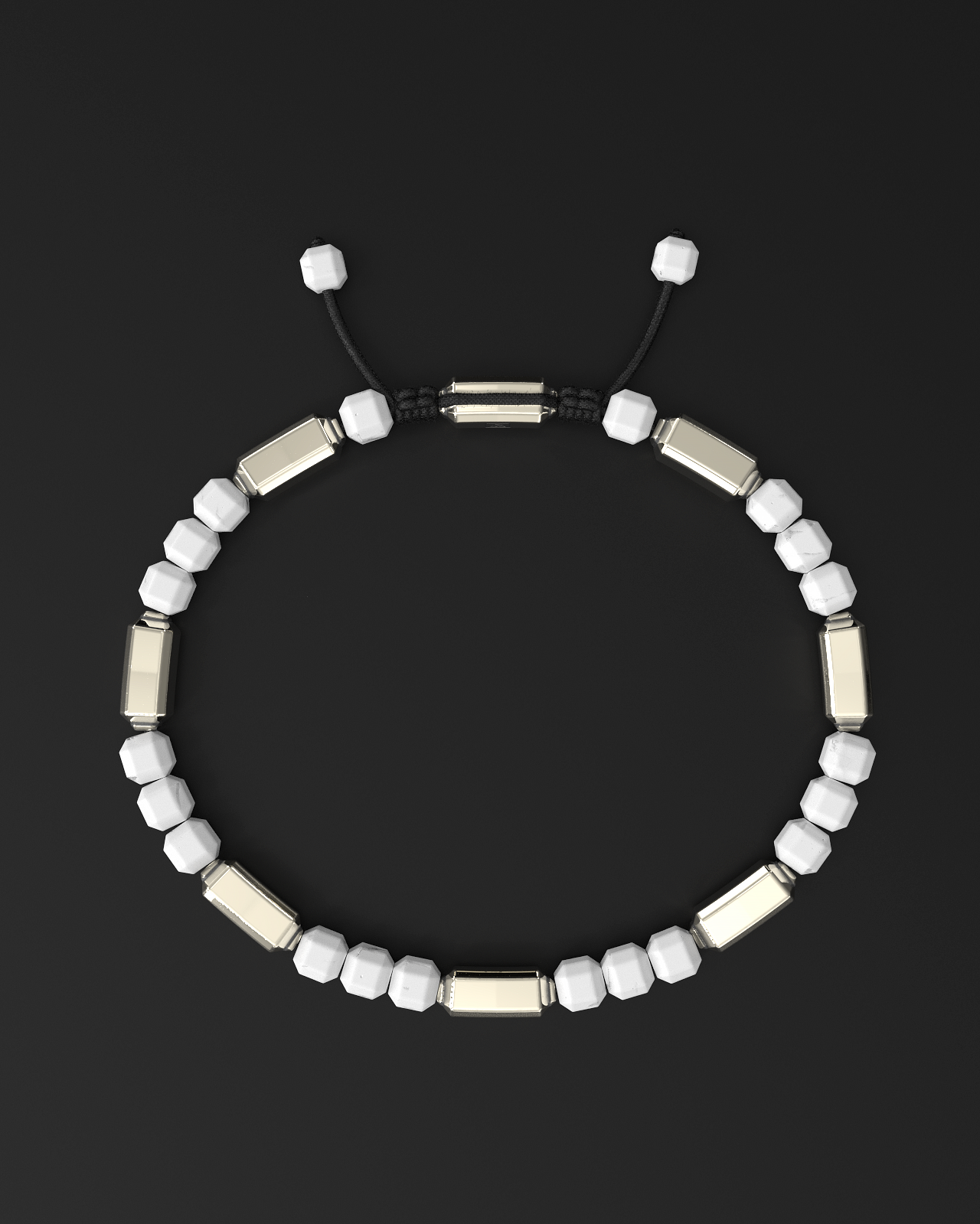 Howlite Bracelet #2 5mm | Kubic